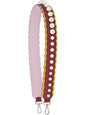 ndi Strap You: Pearl Embellished Shoulder Strap in Black Cherry -   Shop Bags LLC