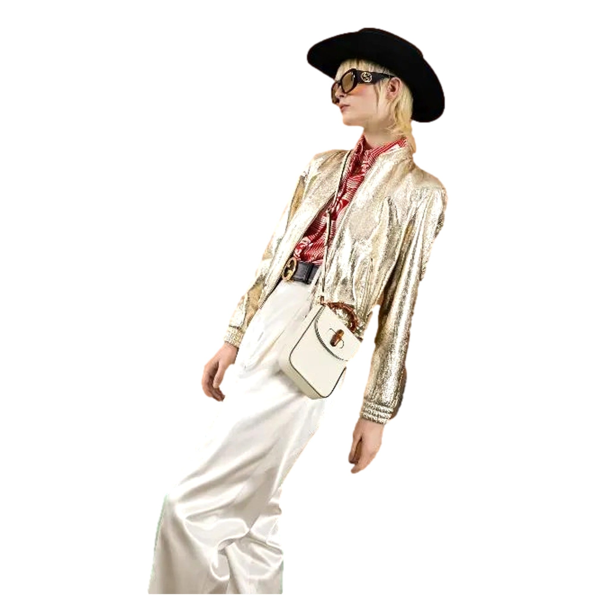 Gucci Bamboo Mini Handbag - Timeless Cream Leather Elegance