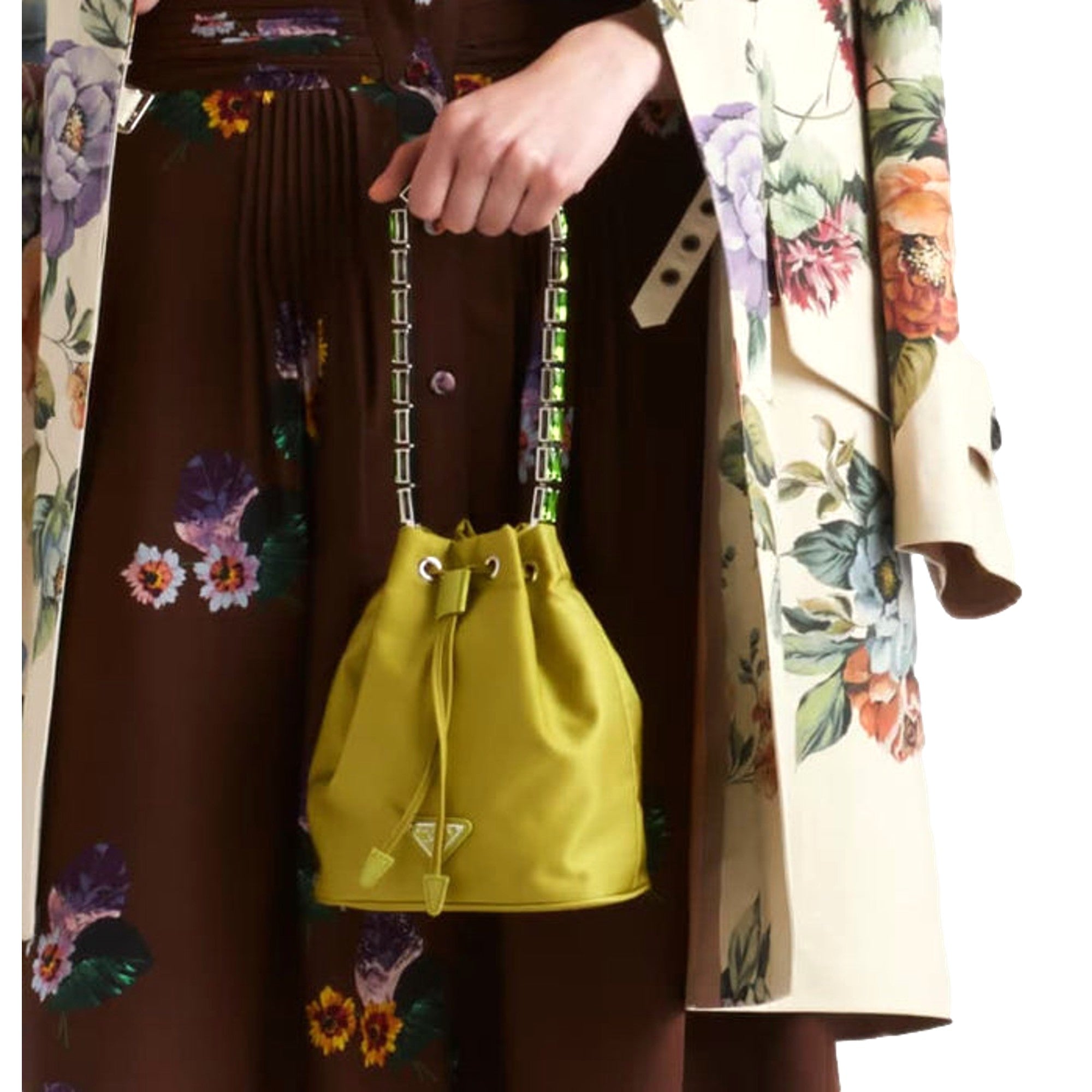 Eco Chic Bucket Bag by Prada | Shop Bags with Crystal Handle
