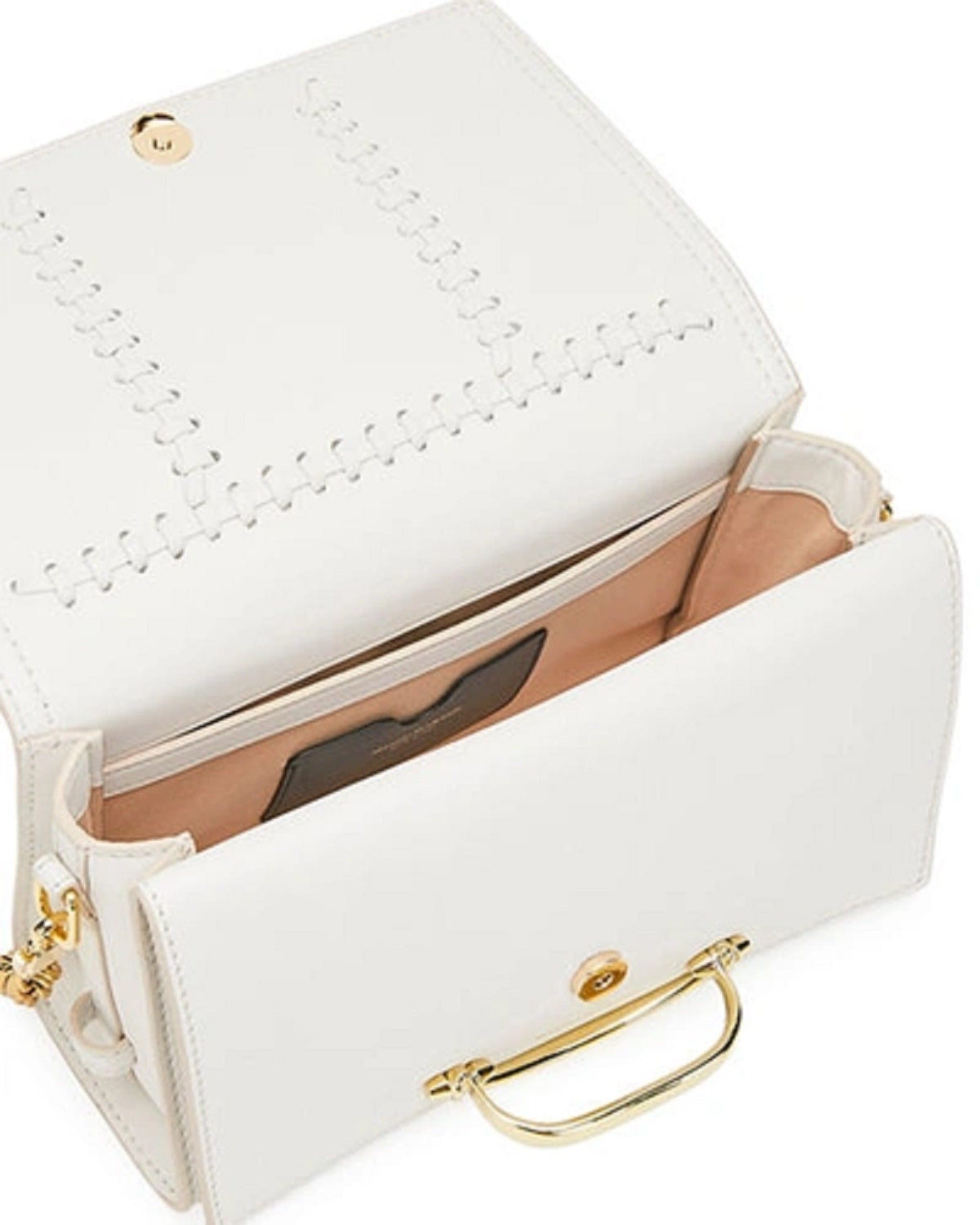 Elegant Alexander McQueen Whipstitch Leather Shoulder Bag