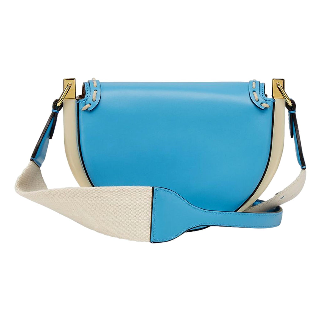 Cross Body Satchel Purse – Fendi Moonlight Cyber Blue Leather Bag
