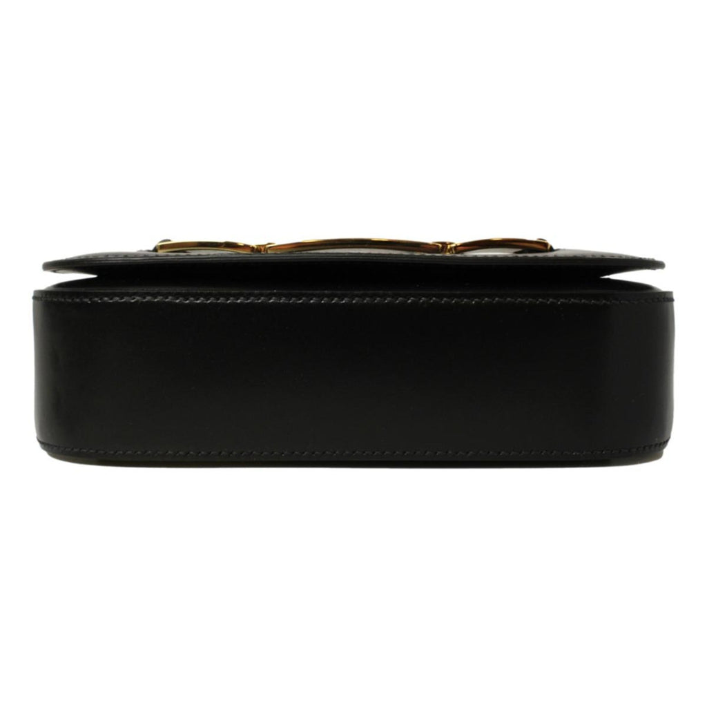 Elegant Crossbody Bag: Black Leather Bag by Prada - Shop Now