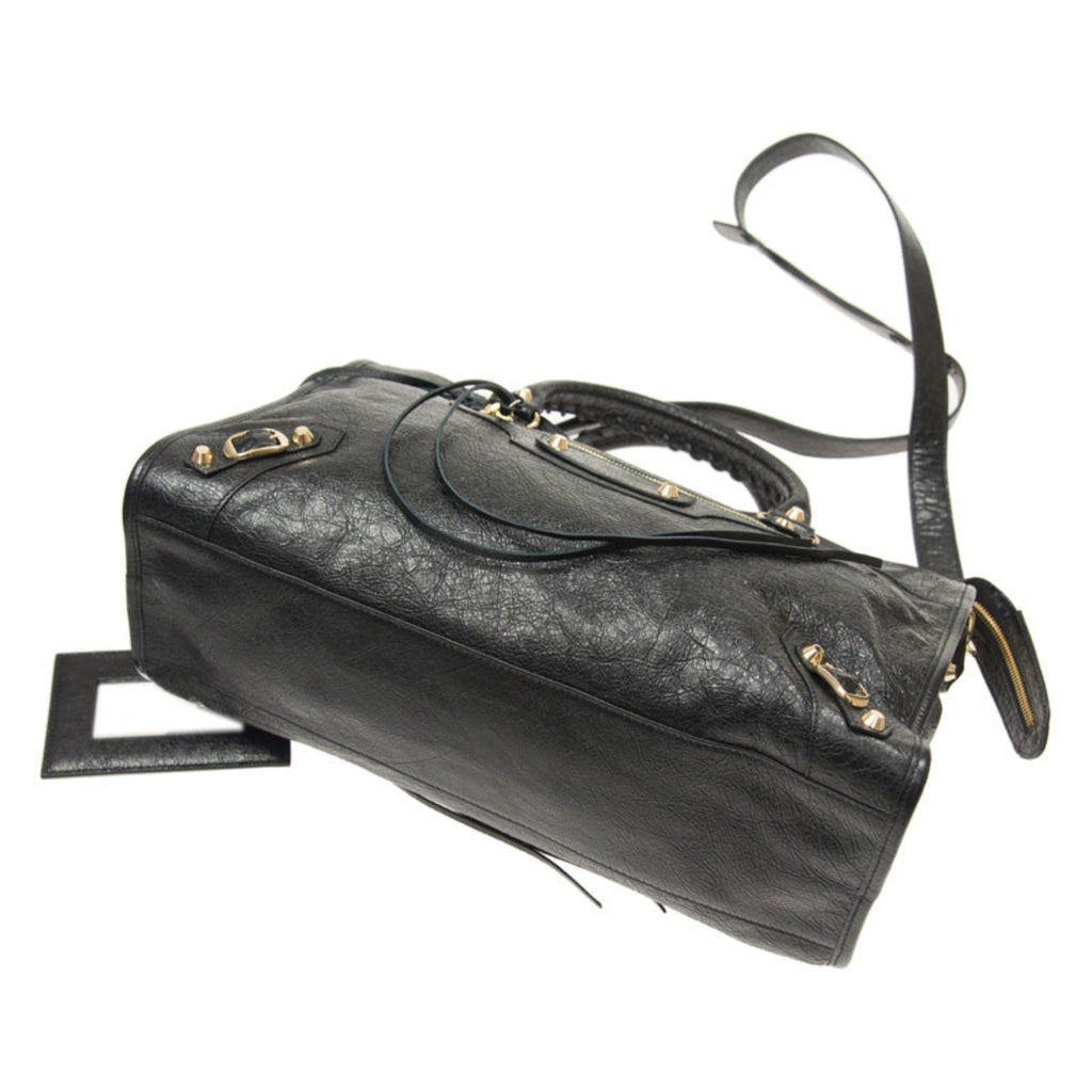 Grey Shoulder Bag - Elegant Leather Bag by Balenciaga Online