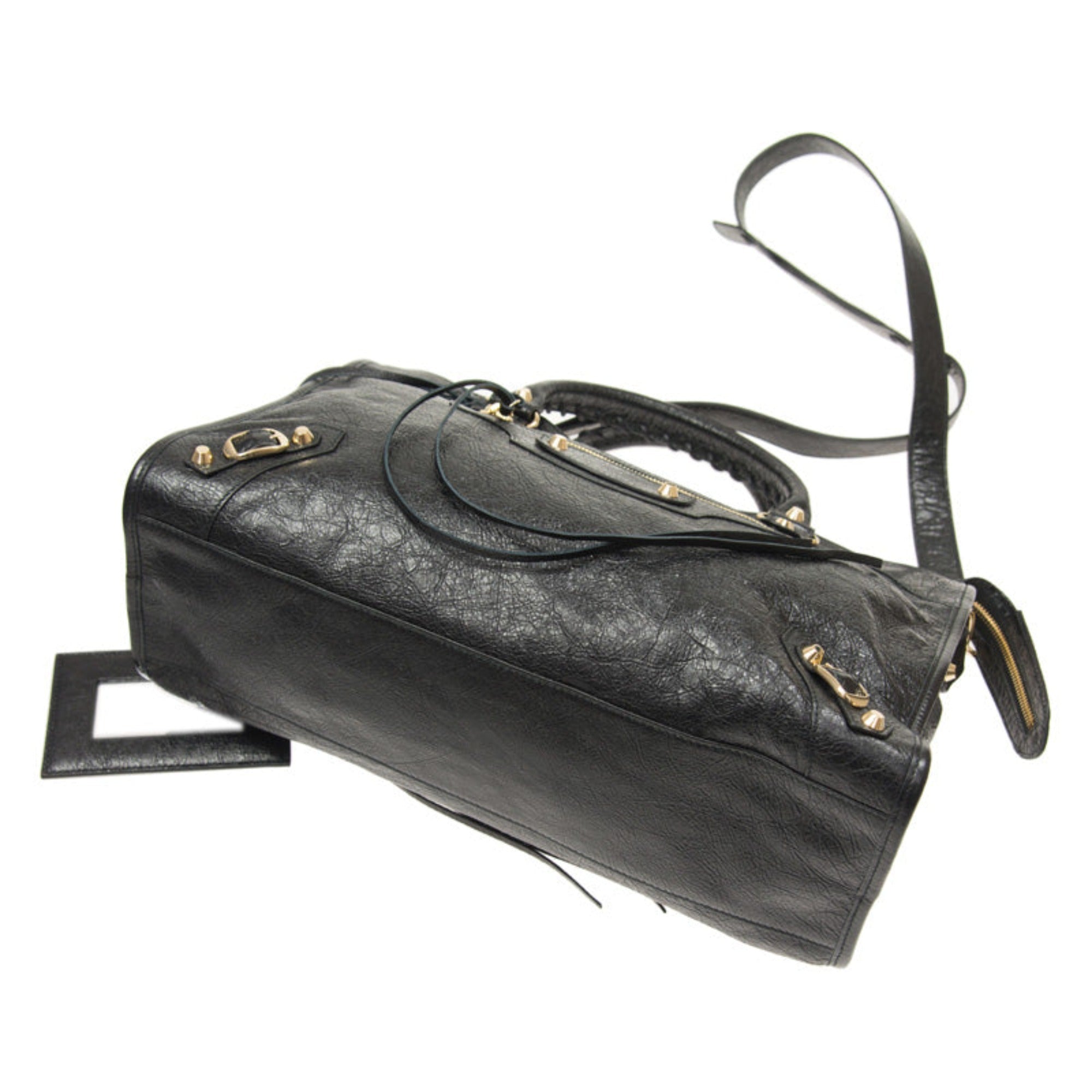 Grey Shoulder Bag - Elegant Leather Bag by Balenciaga Online