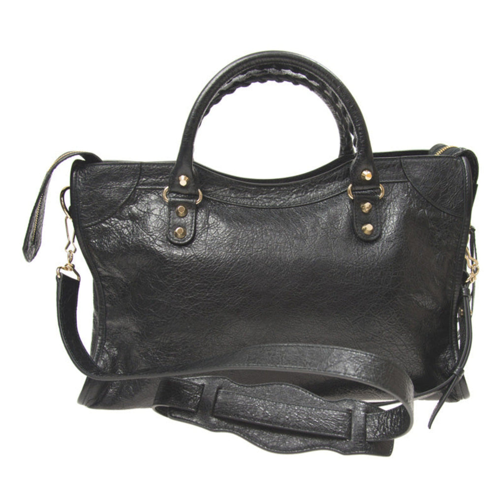 Grey Shoulder Bag - Elegant Leather Bag by Balenciaga Online