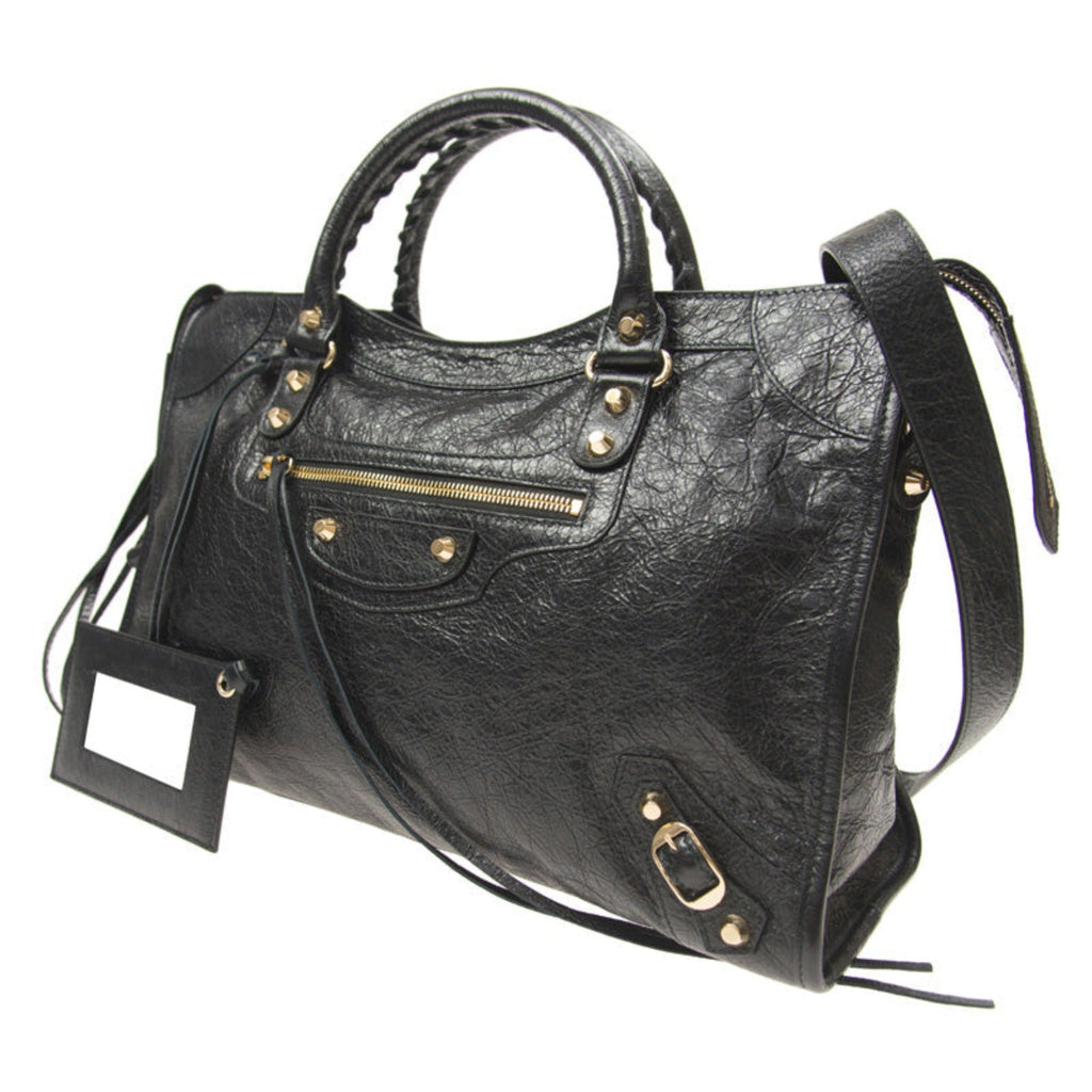 Grey Shoulder Bag - Elegant Leather Bag by Balenciaga Online