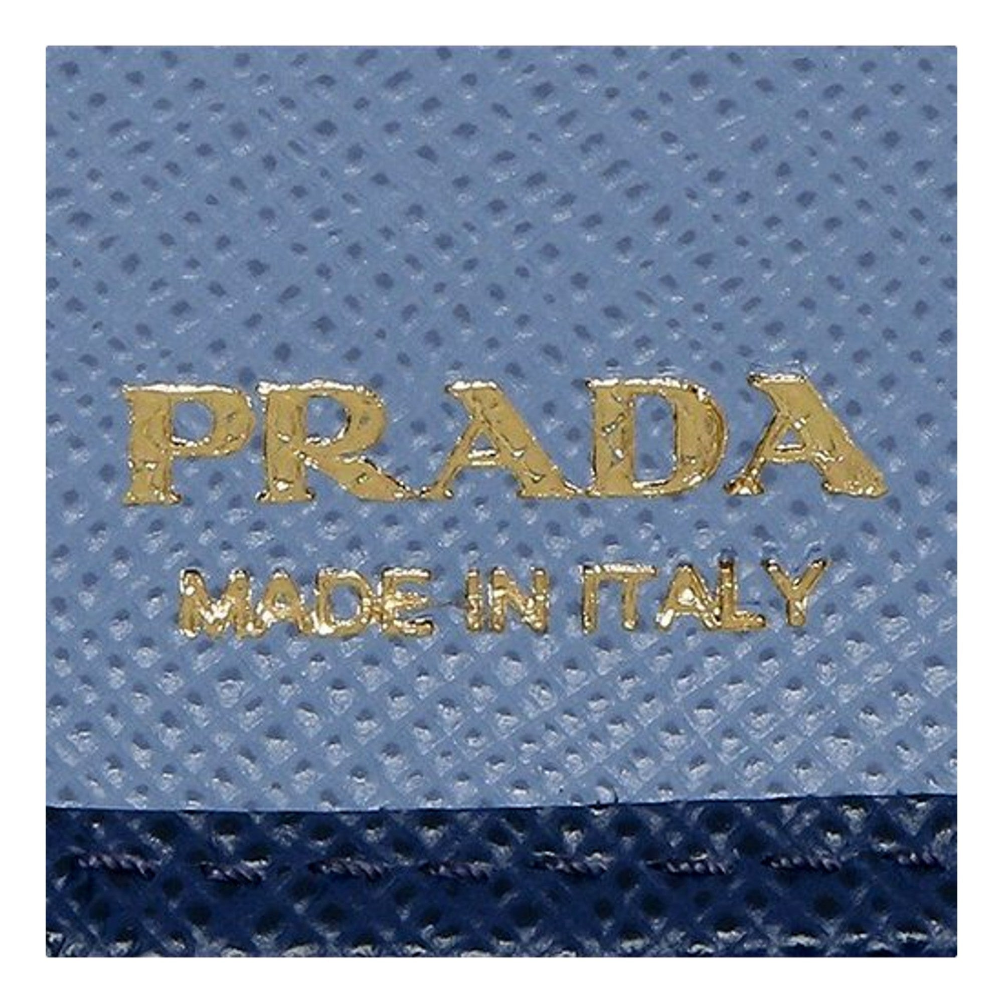Elegant Prada Blue Wallet with Coin Pouch - Stylish & Compact