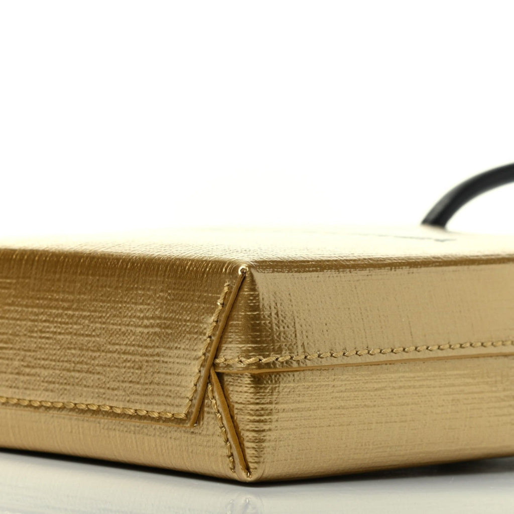 Balenciaga Gold Leather Crossbody Bag - Luxury Meets Functionality
