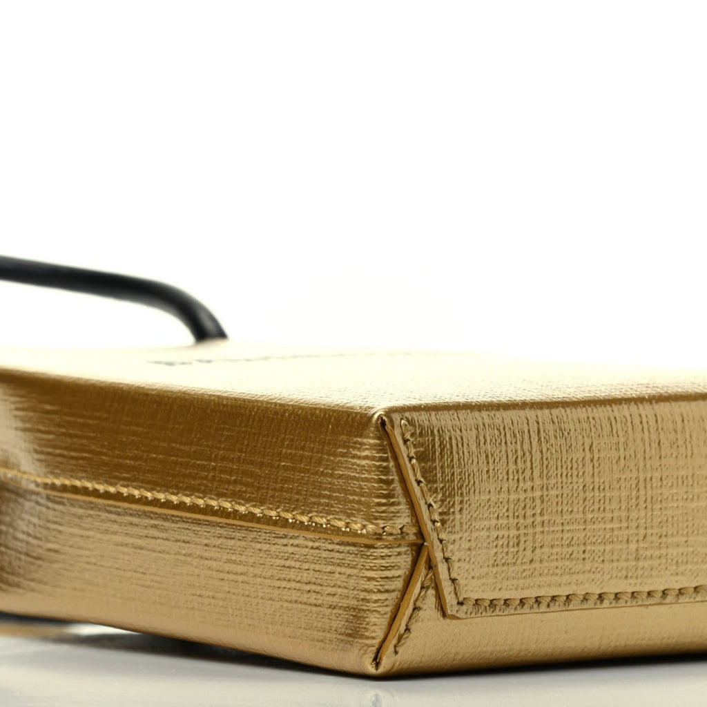 Balenciaga Gold Leather Crossbody Bag - Luxury Meets Functionality