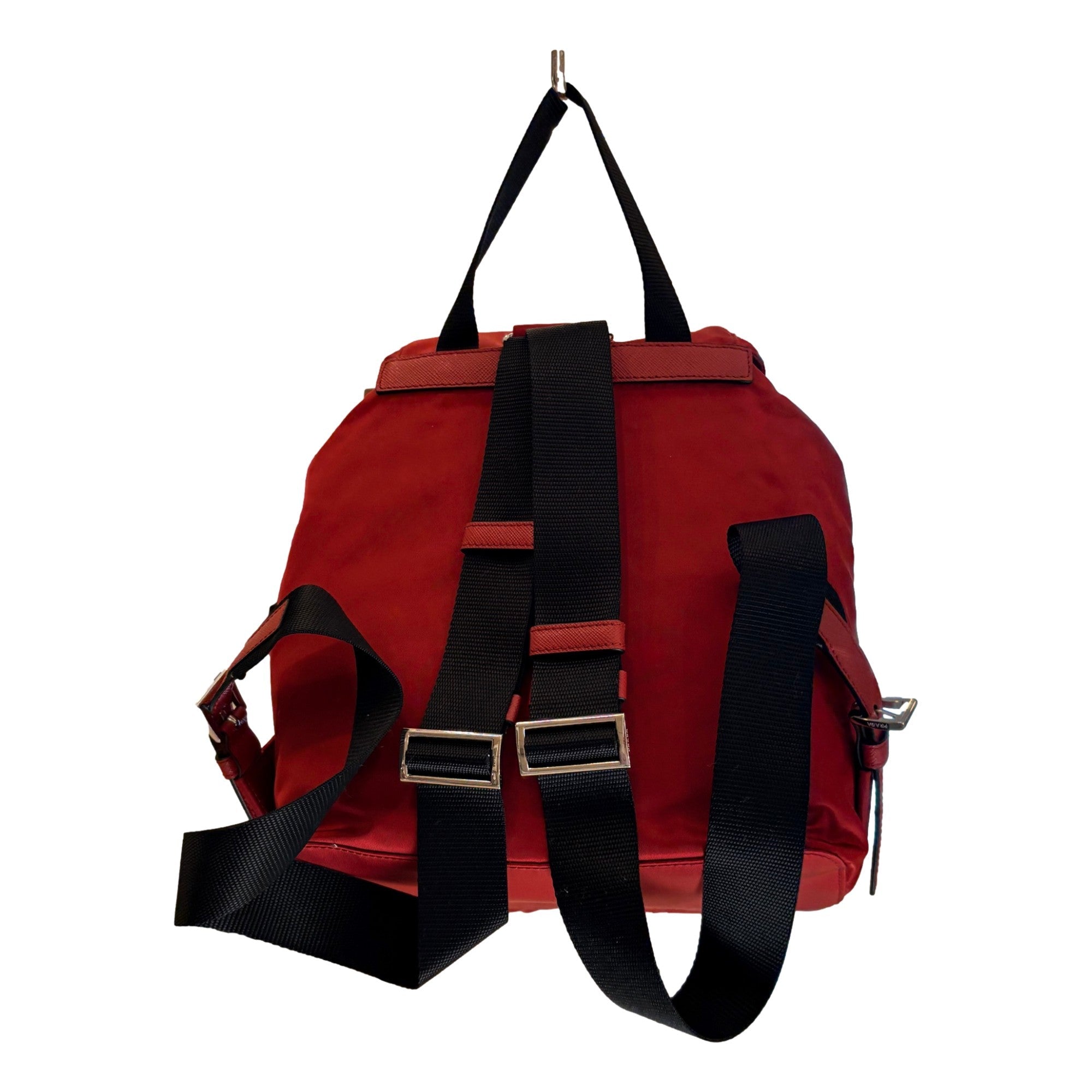 Stylish Womens Drawstring Backpack | Burgundy Backpack by Prada