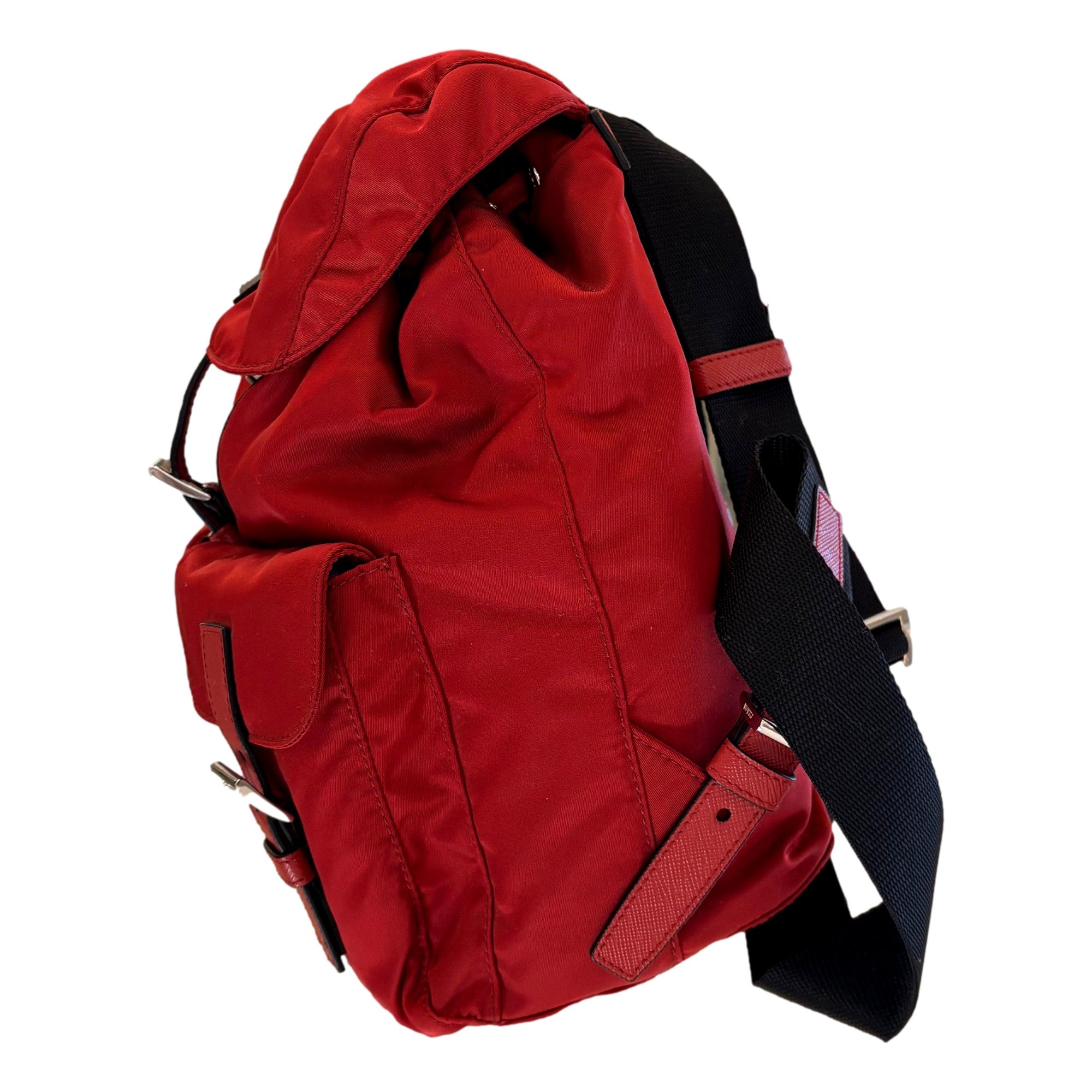 Stylish Womens Drawstring Backpack | Burgundy Backpack by Prada