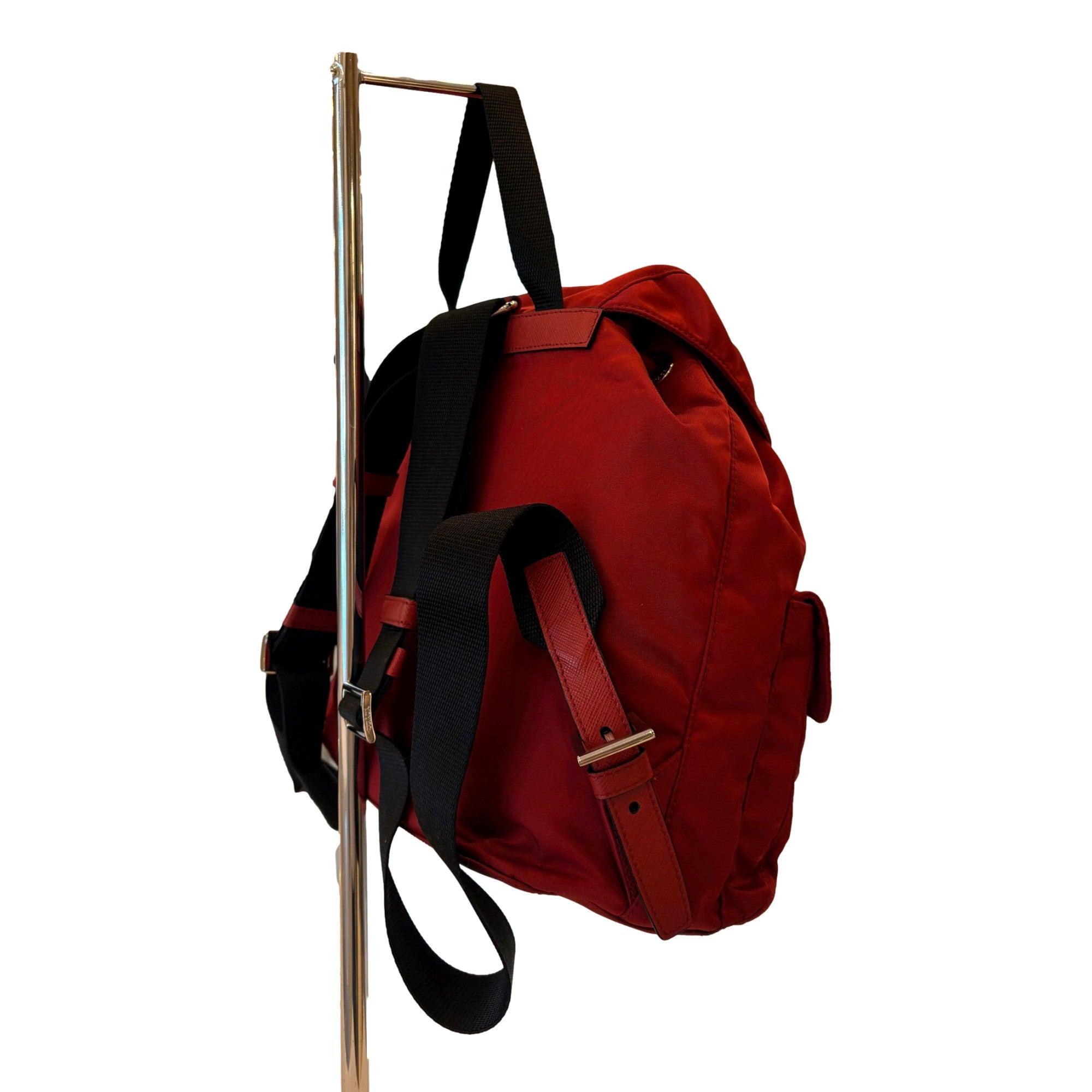 Stylish Womens Drawstring Backpack | Burgundy Backpack by Prada