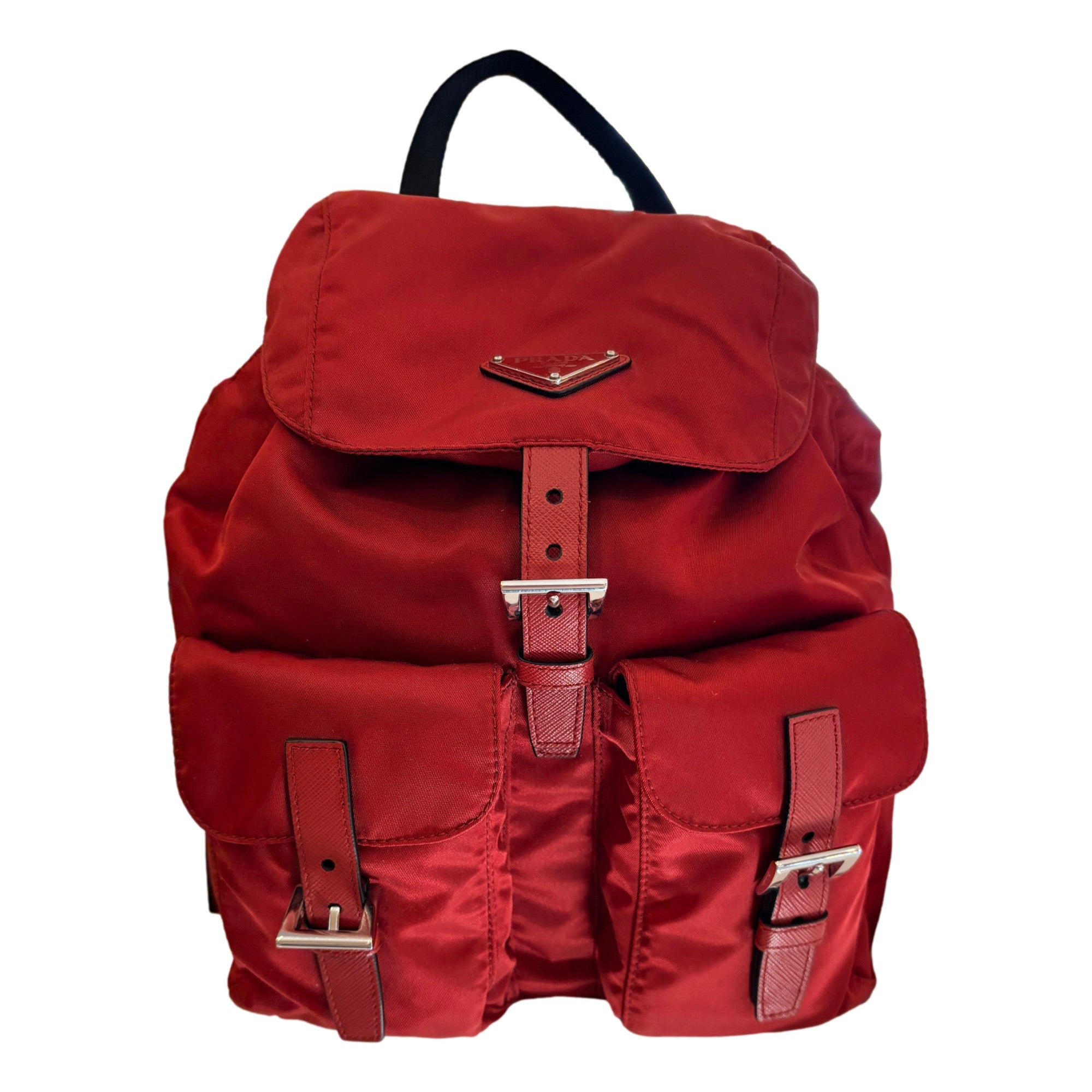Stylish Womens Drawstring Backpack | Burgundy Backpack by Prada