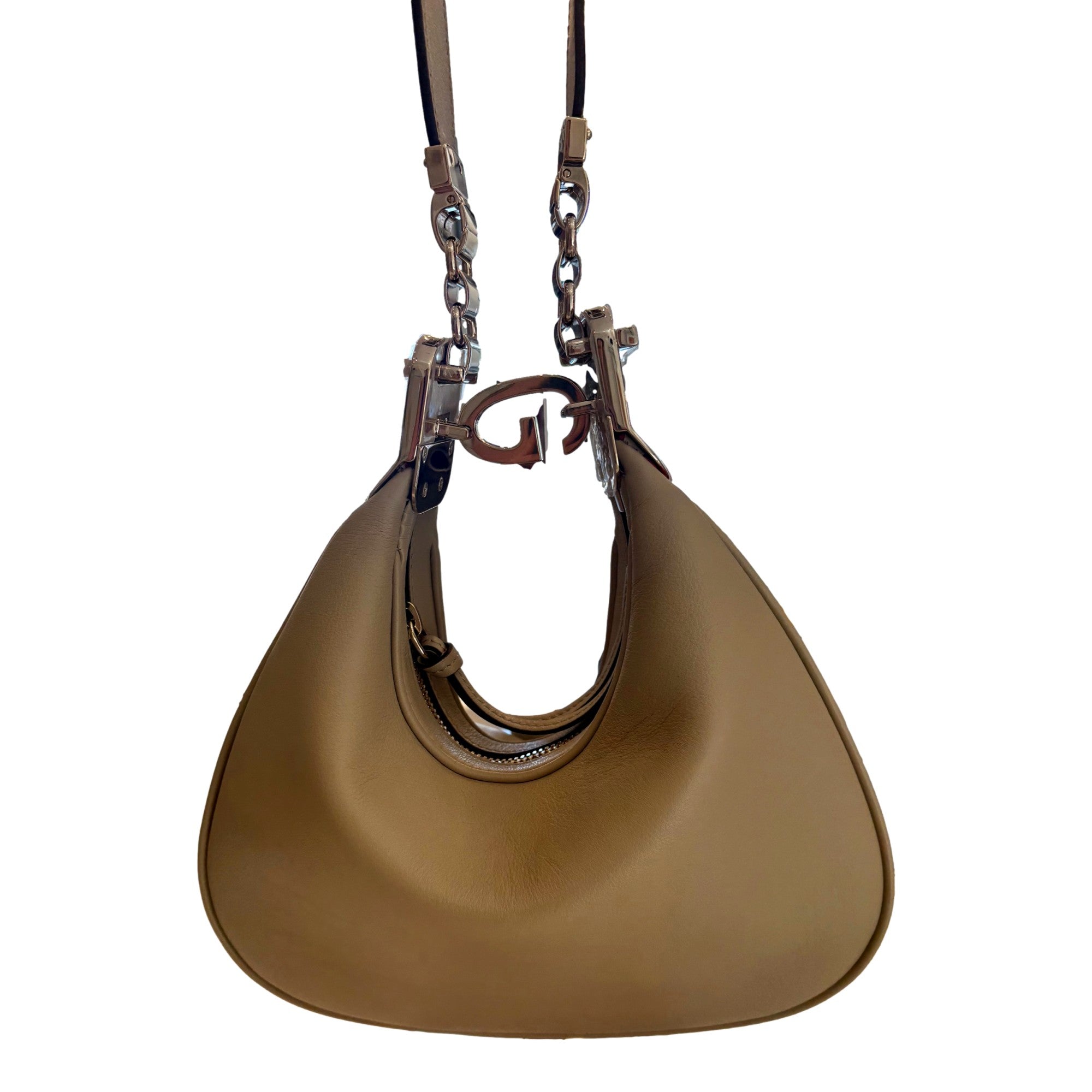 Gucci Attaché Beige Leather Shoulder Bag - Iconic Style & Versatility