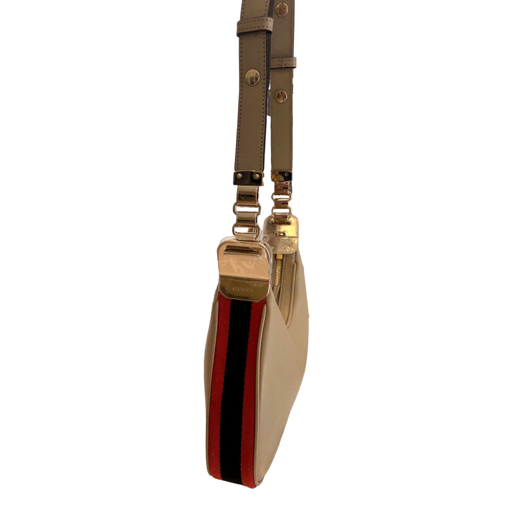 Gucci Attaché Beige Leather Shoulder Bag - Iconic Style & Versatility