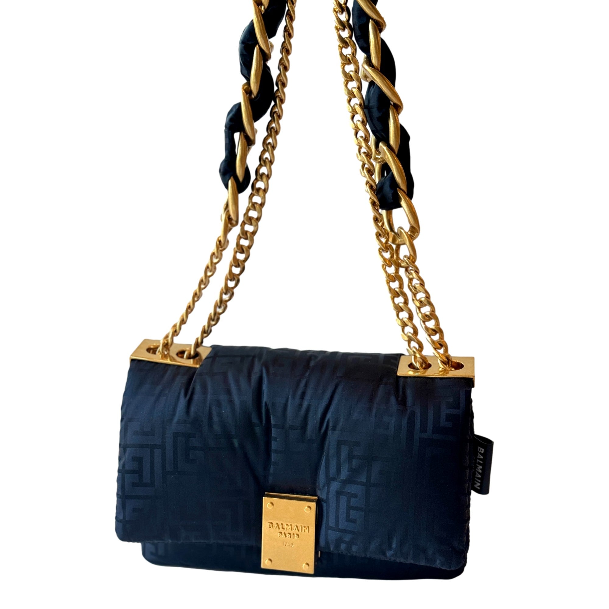 Balmain 1945 Crossbody & Shoulder Bag: Stylish Monogram Balmain Bag