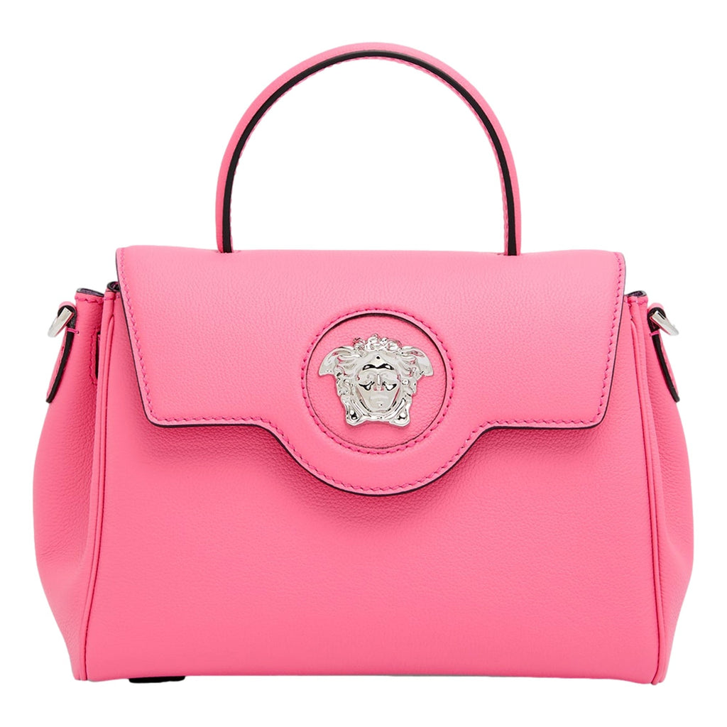 Top Handle Bag: Flamingo Pink Handbag - Versace Luxury Statement