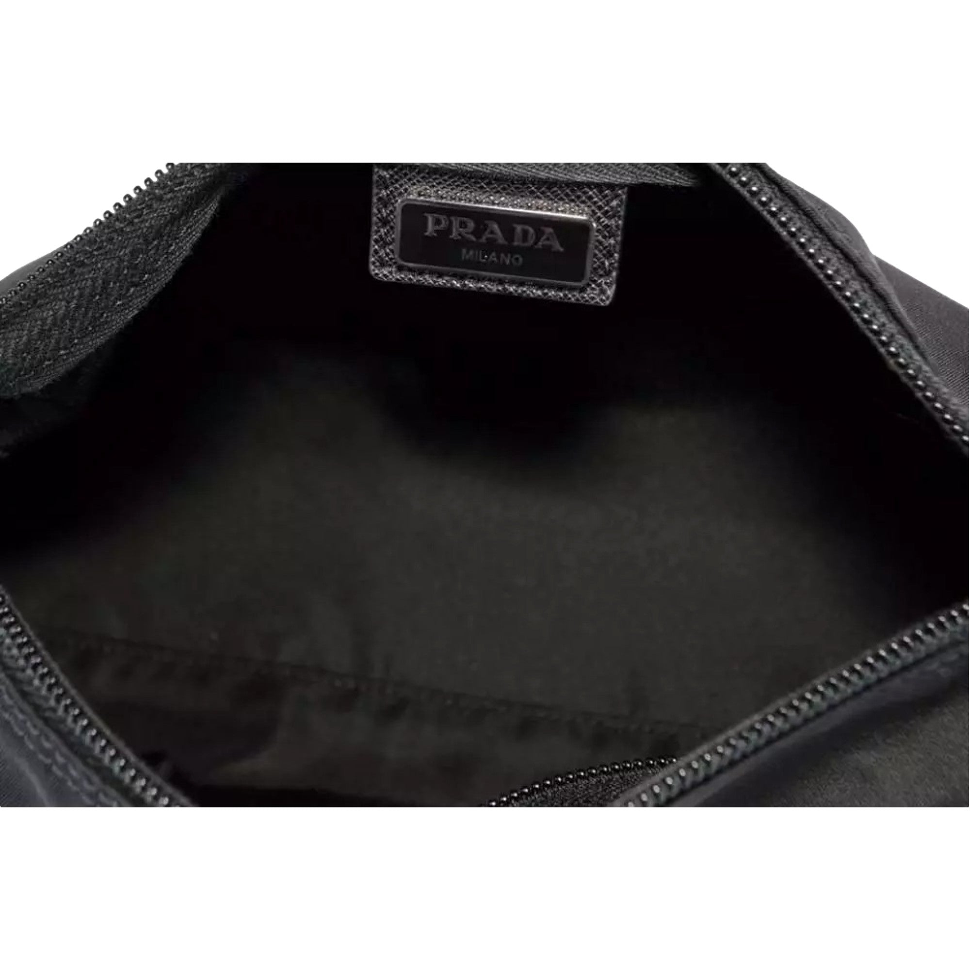 Prada Black Clutch Bag - Large & Sophisticated Nylon Design