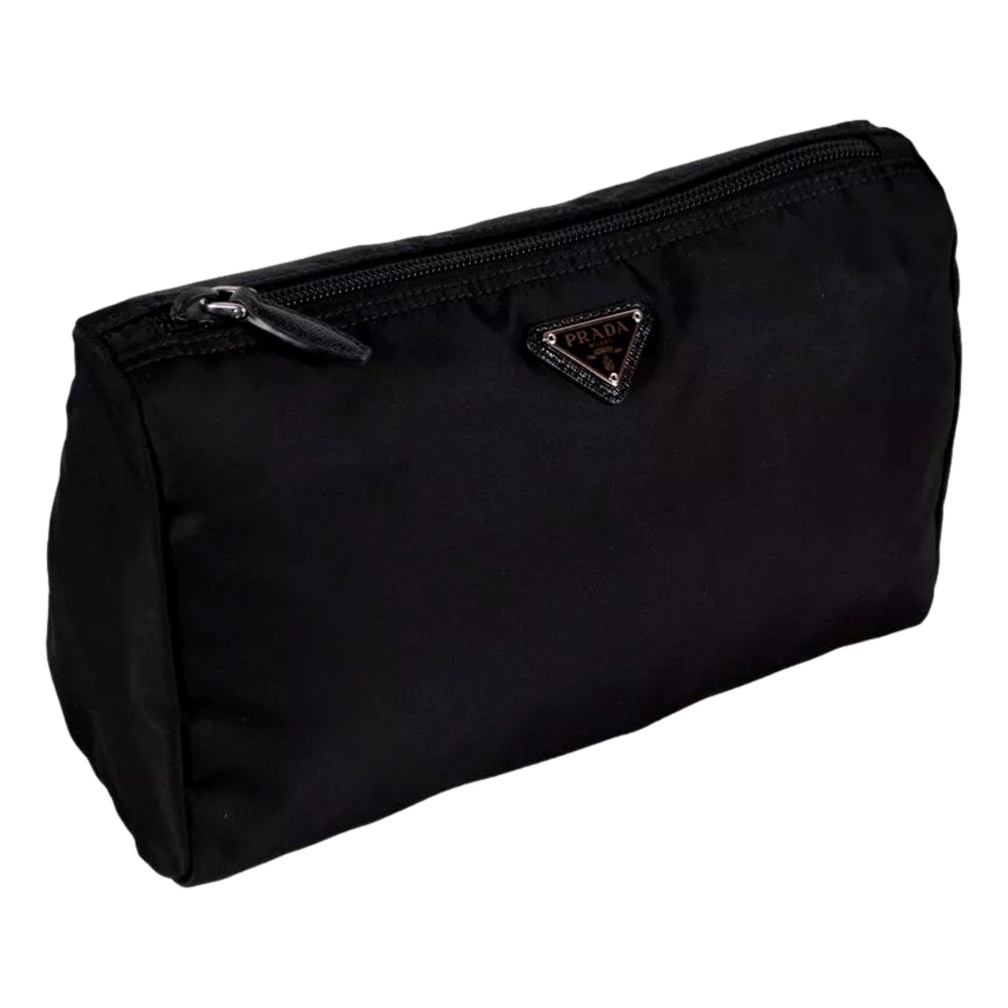 Prada Black Clutch Bag - Large & Sophisticated Nylon Design
