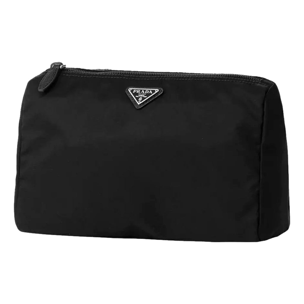 Prada Black Clutch Bag - Large & Sophisticated Nylon Design