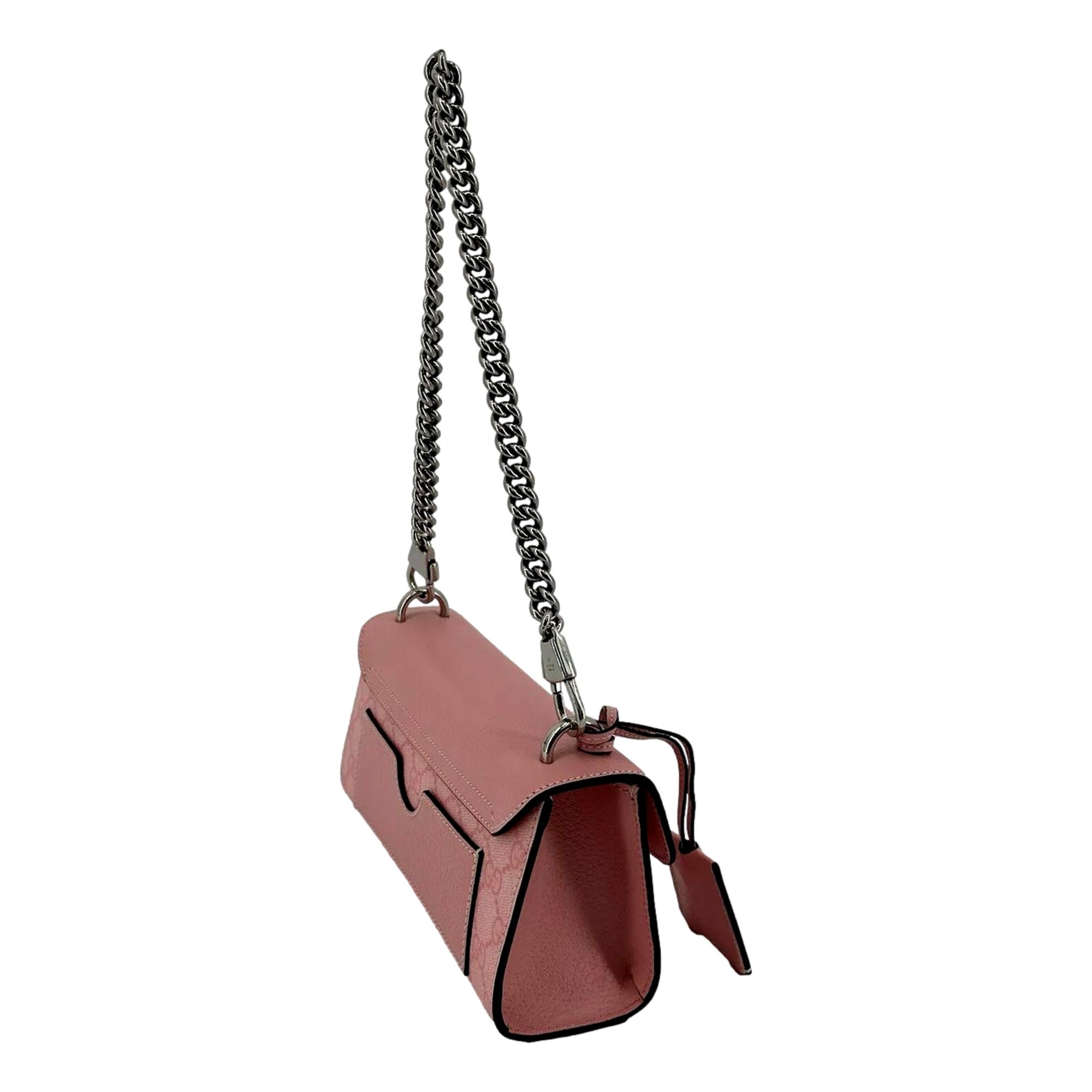 Gucci Pink GG Supreme Padlock Handbag - Luxury Meets Versatility