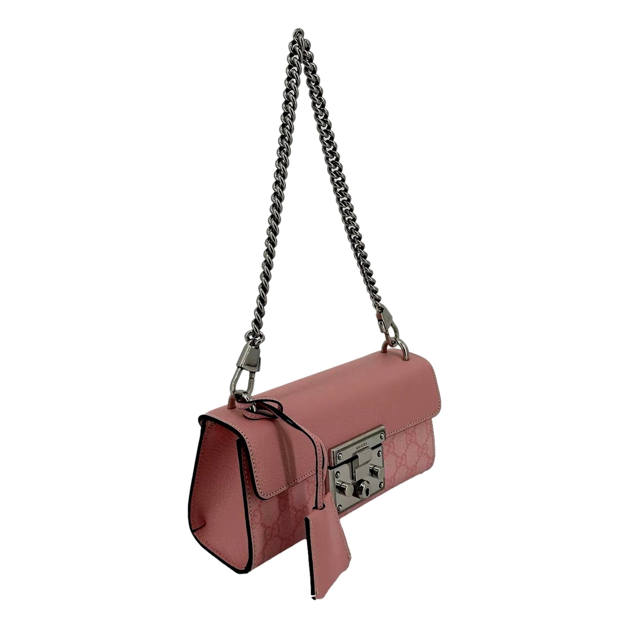 Gucci Pink GG Supreme Padlock Handbag - Luxury Meets Versatility