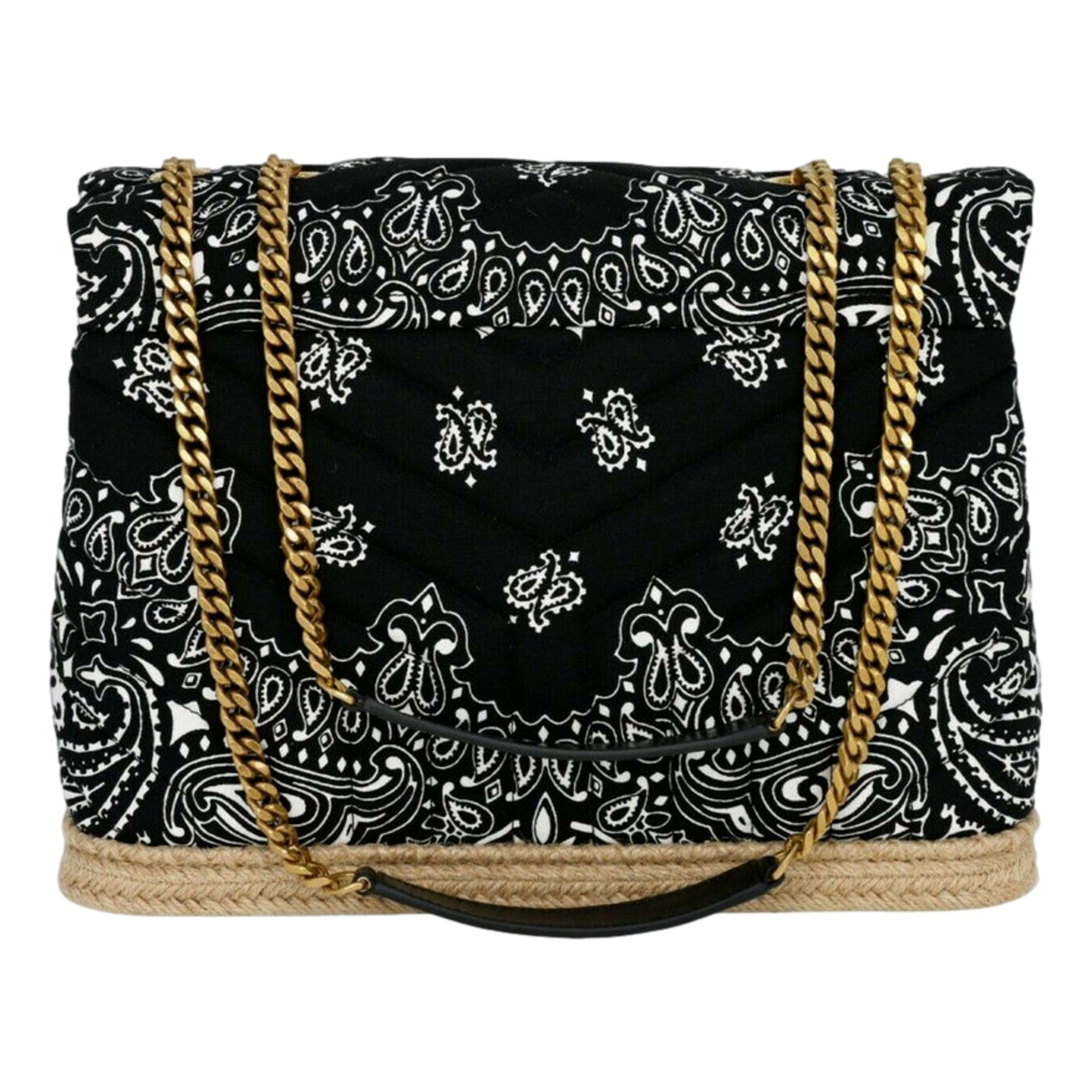 Saint Laurent Loulou Quilted Cross Body Bag - Chic Paisley Design