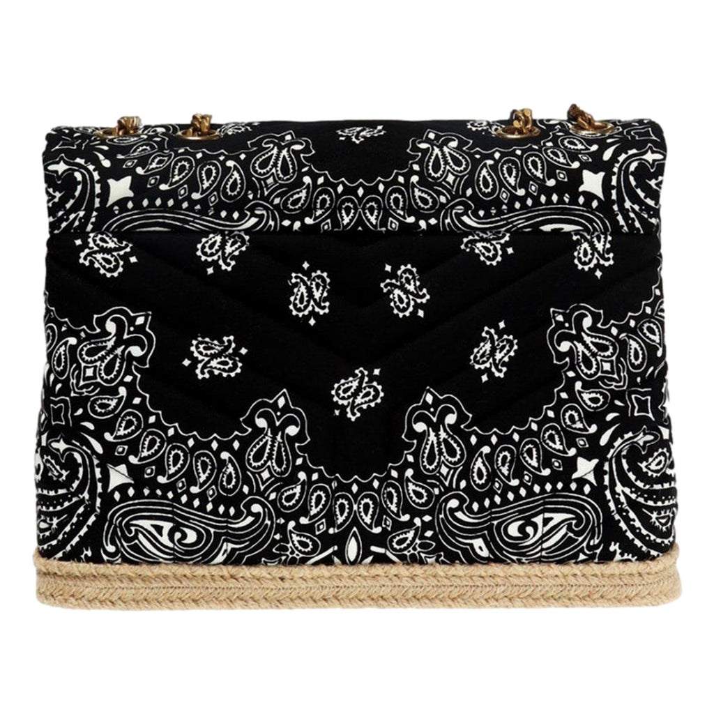 Saint Laurent Loulou Quilted Cross Body Bag - Chic Paisley Design