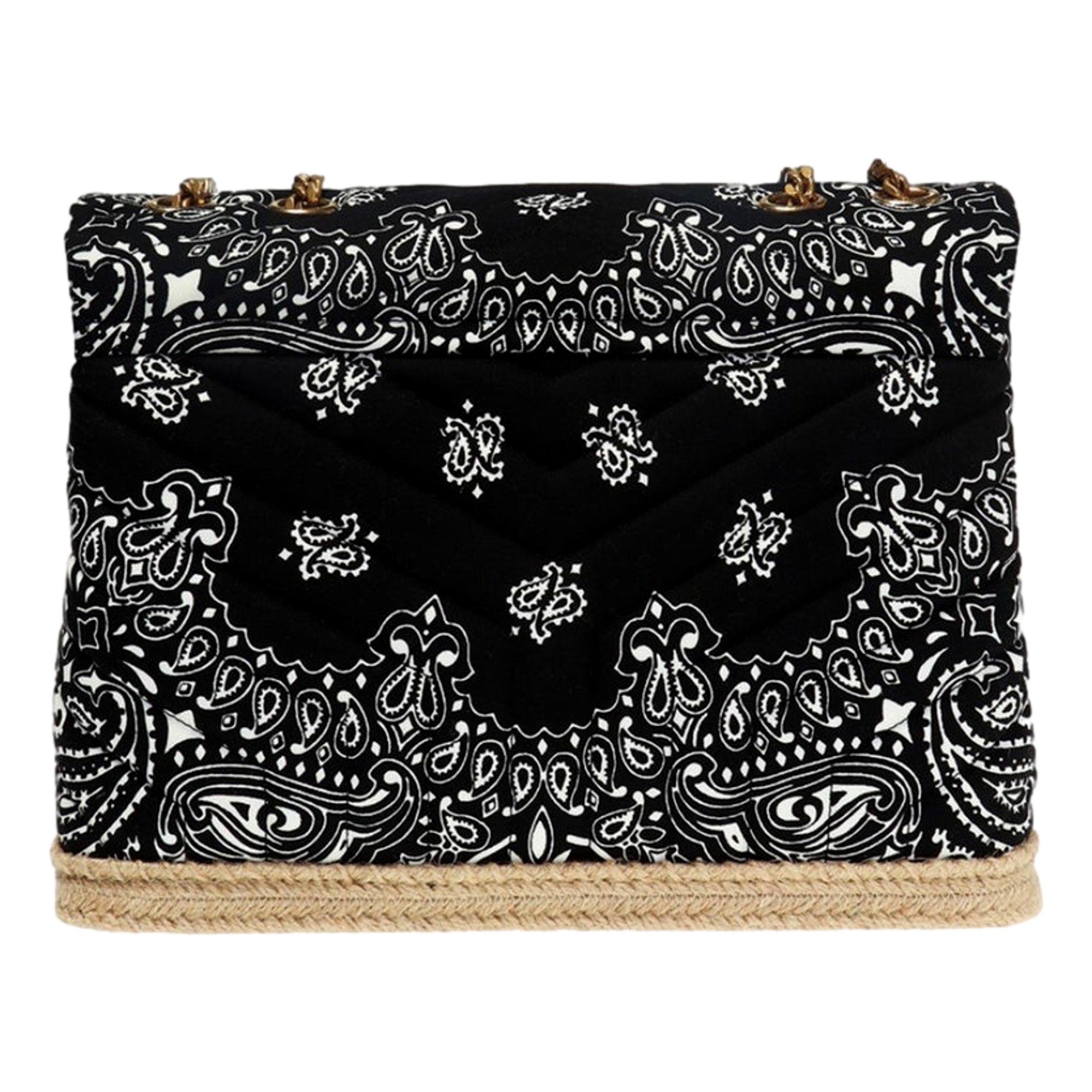 Saint Laurent Loulou Quilted Cross Body Bag - Chic Paisley Design