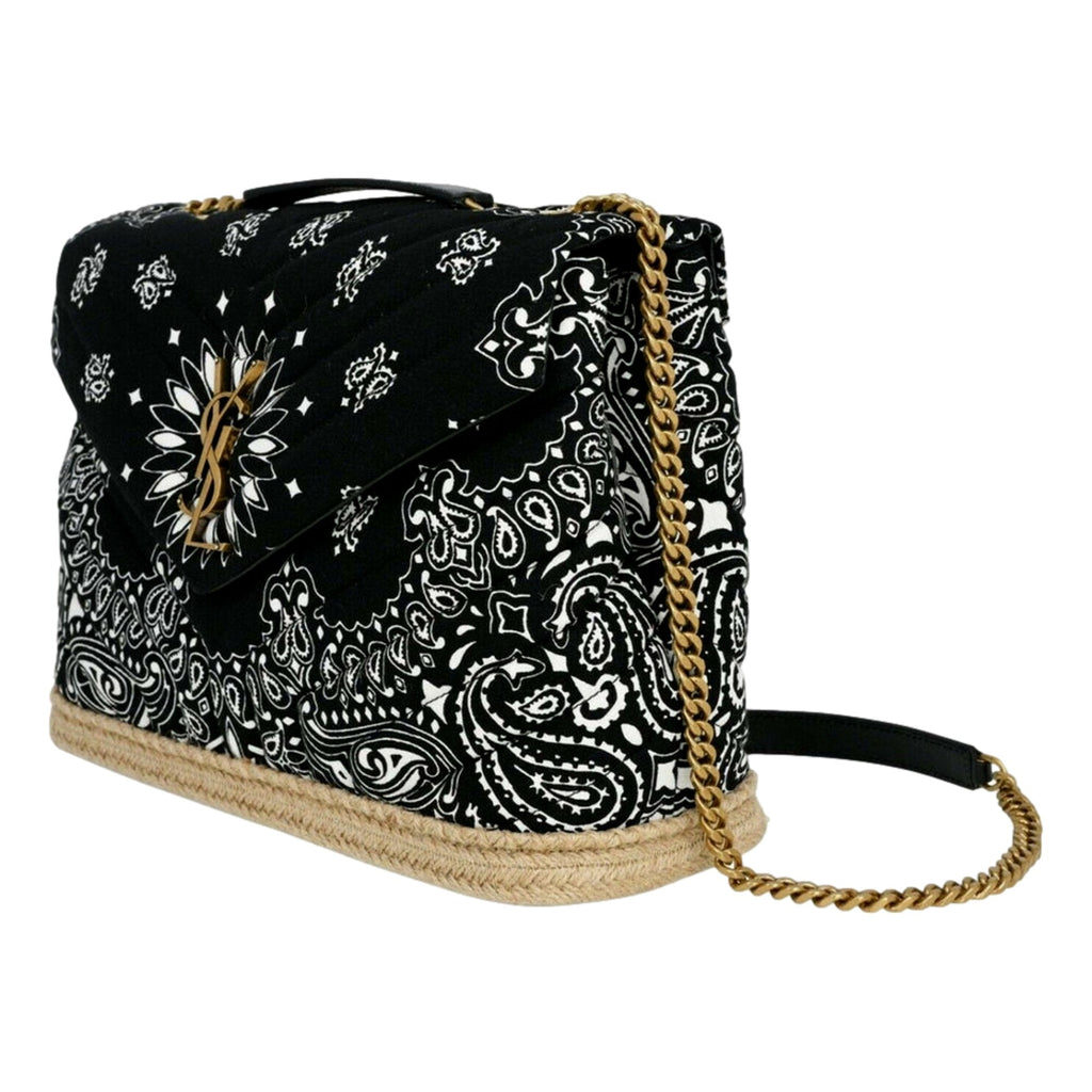 Saint Laurent Loulou Quilted Cross Body Bag - Chic Paisley Design