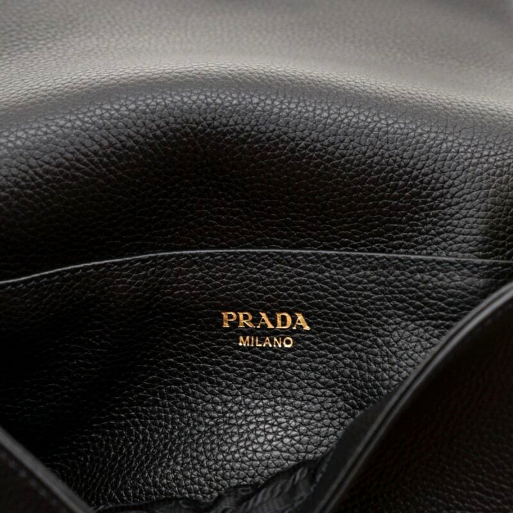 Prada Milano Black Leather Crossbody Bag - Chic & Versatile Style