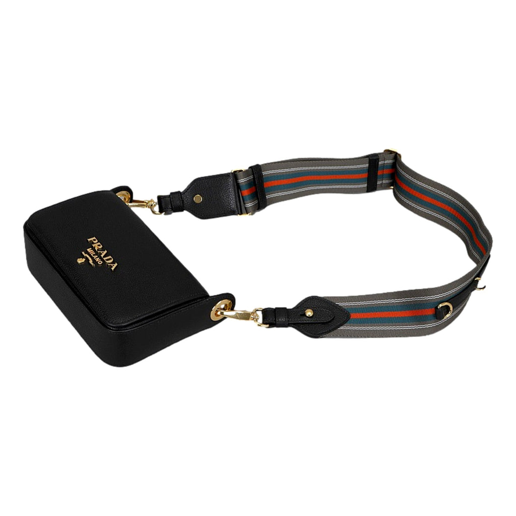 Prada Milano Black Leather Crossbody Bag - Chic & Versatile Style