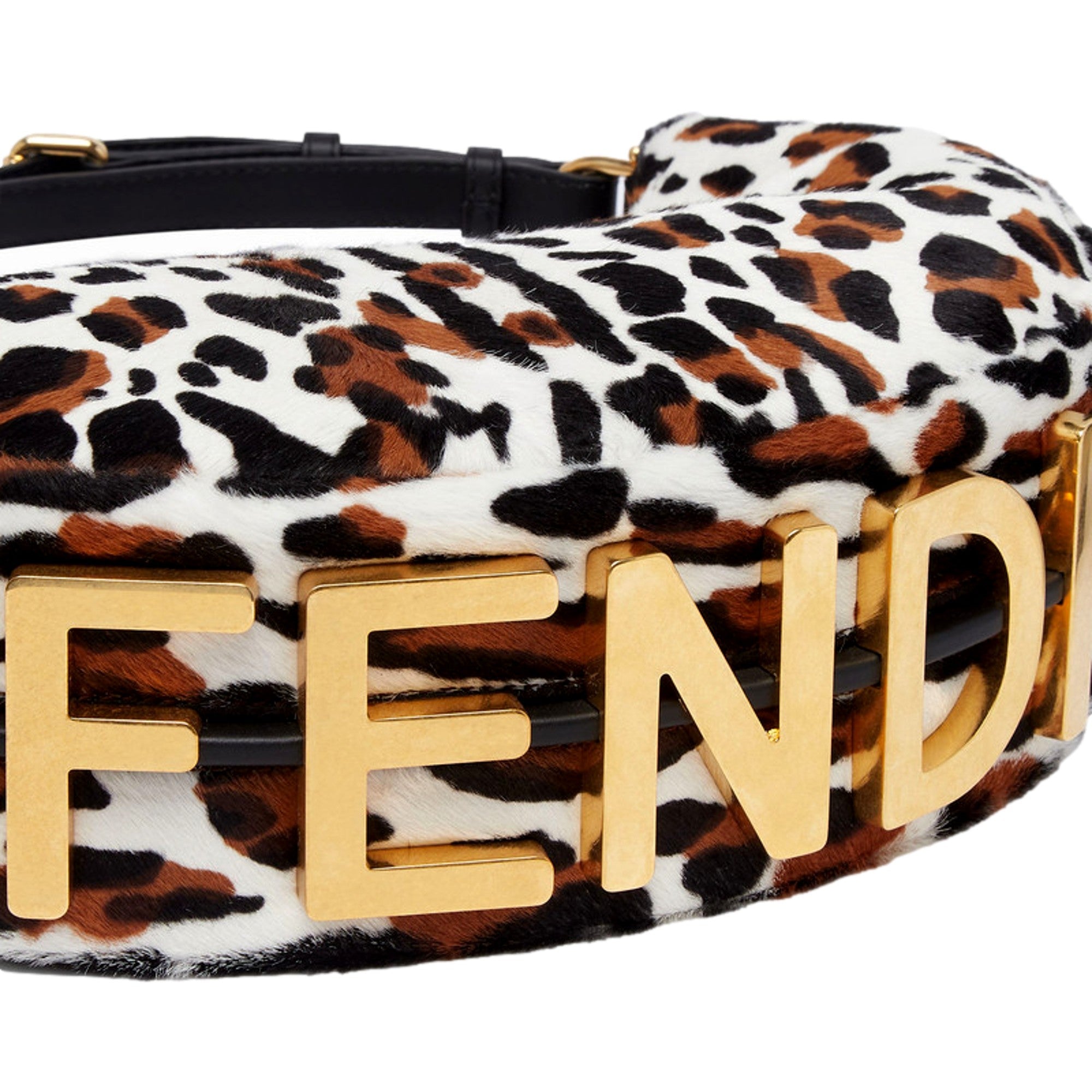 Fendi Bag: Luxurious Lamb Fur Animal Print Shoulder Bag - Buy Now!