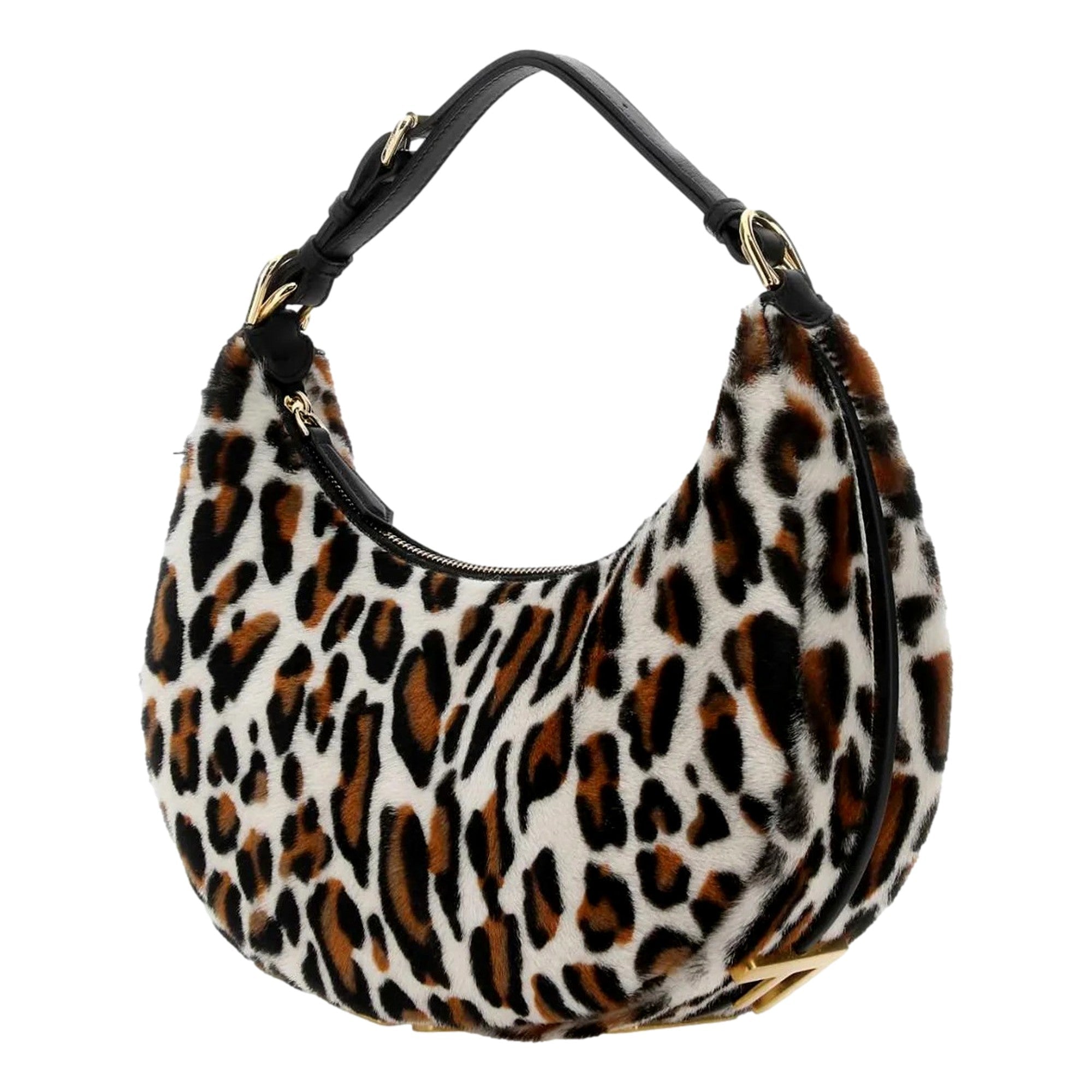 Fendi Bag: Luxurious Lamb Fur Animal Print Shoulder Bag - Buy Now!