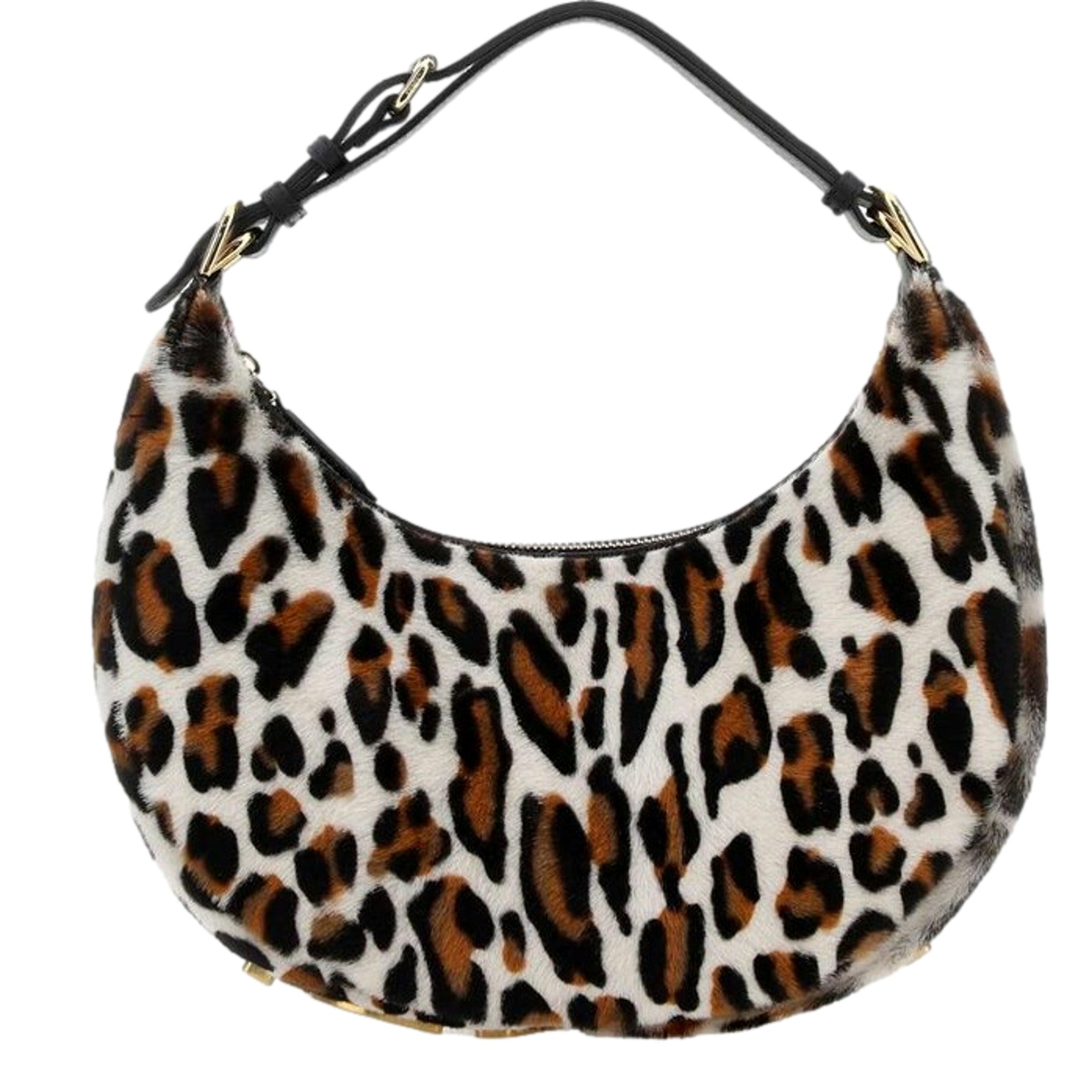 Fendi Bag: Luxurious Lamb Fur Animal Print Shoulder Bag - Buy Now!