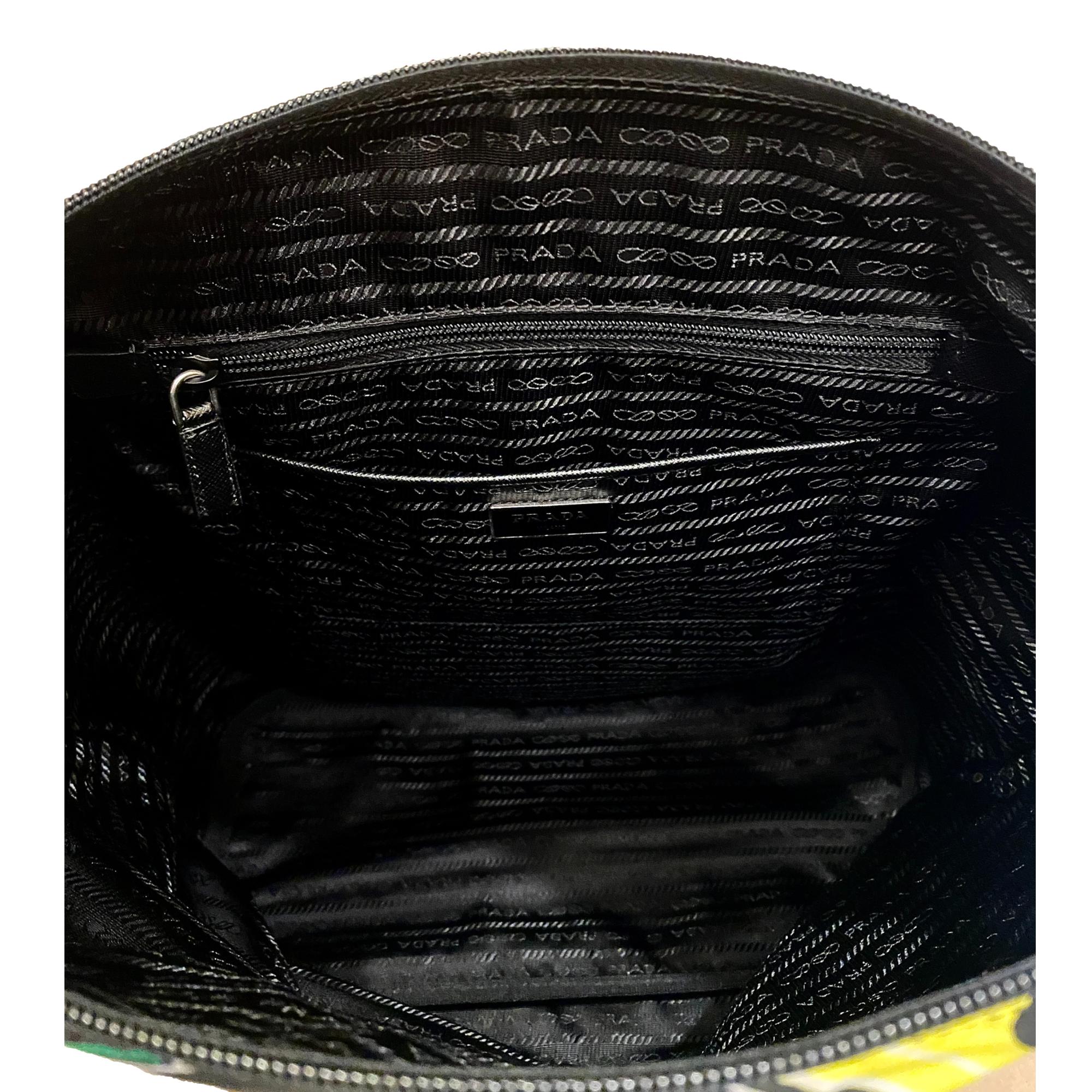 Prada Cassette Print Shopping Tote Handbag - Chic & Versatile Design