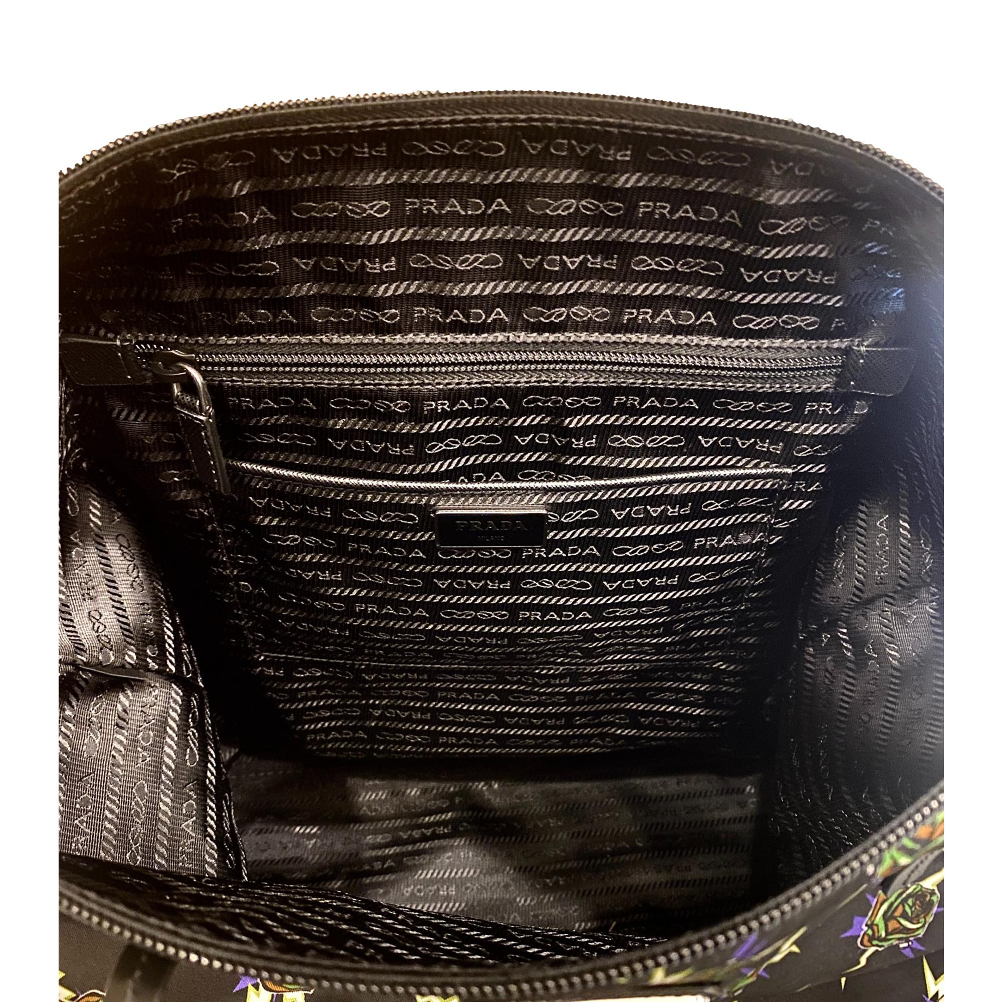 Prada Frankenstein Black Nylon Convertible Shopping Tote - Stylish &