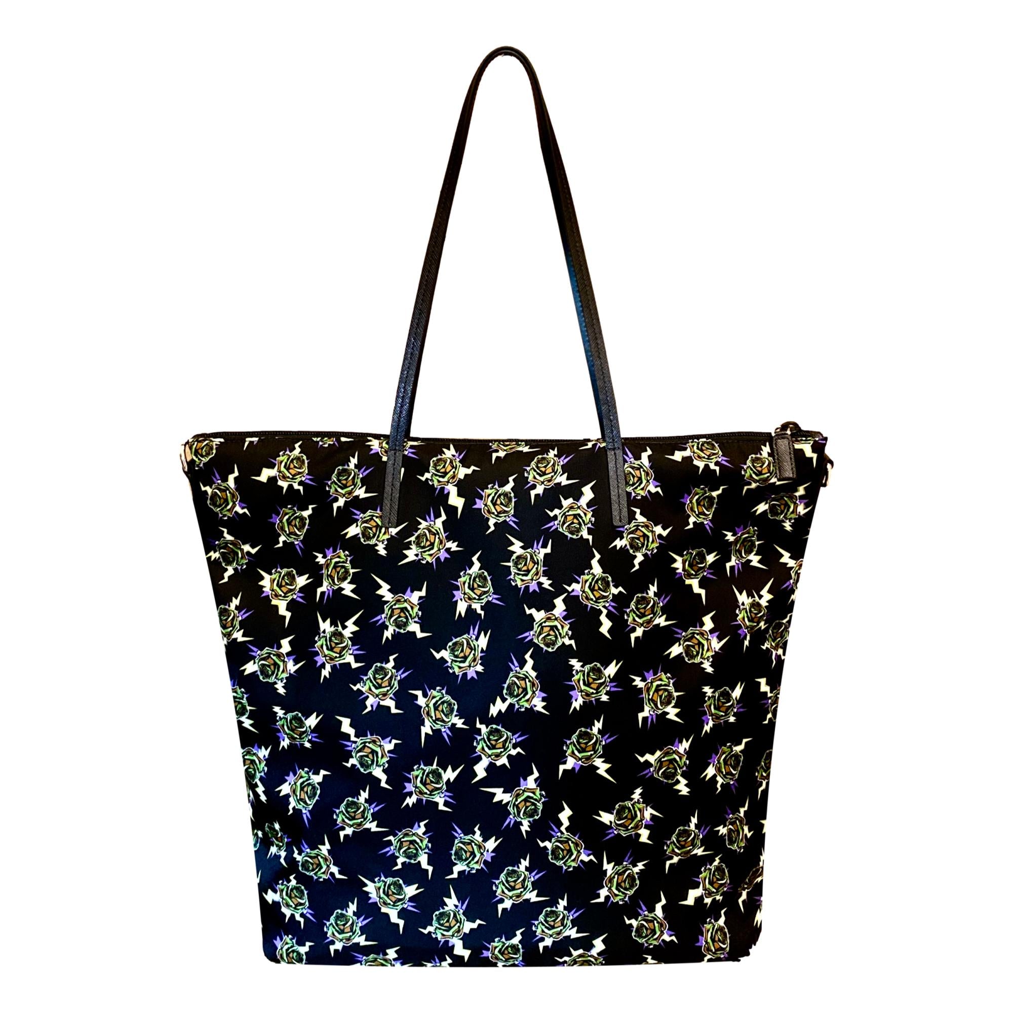 Prada Frankenstein Black Nylon Convertible Shopping Tote - Stylish &