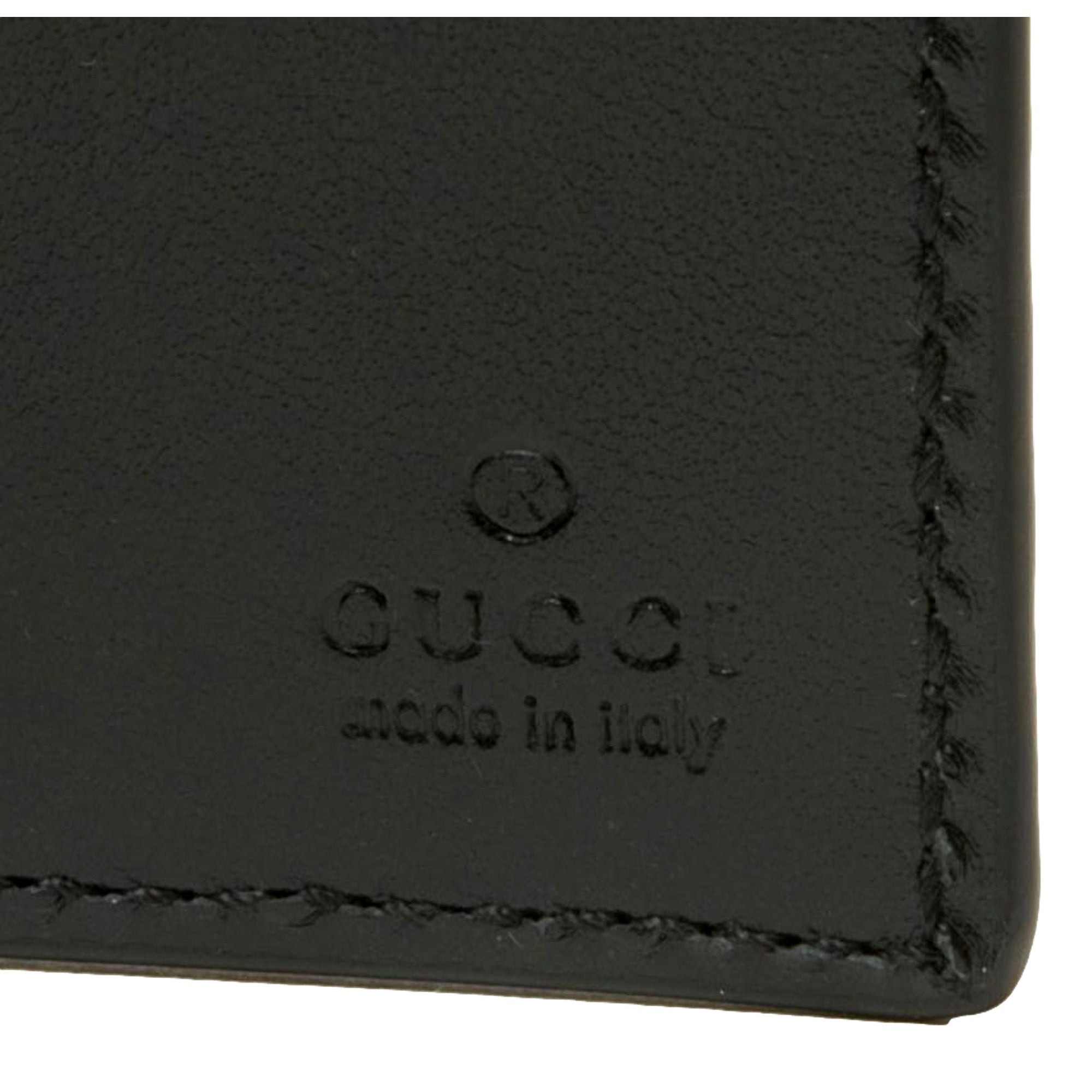 Gucci GG Tennis Embossed Bi-Fold Wallet - Luxury Calfskin Elegance