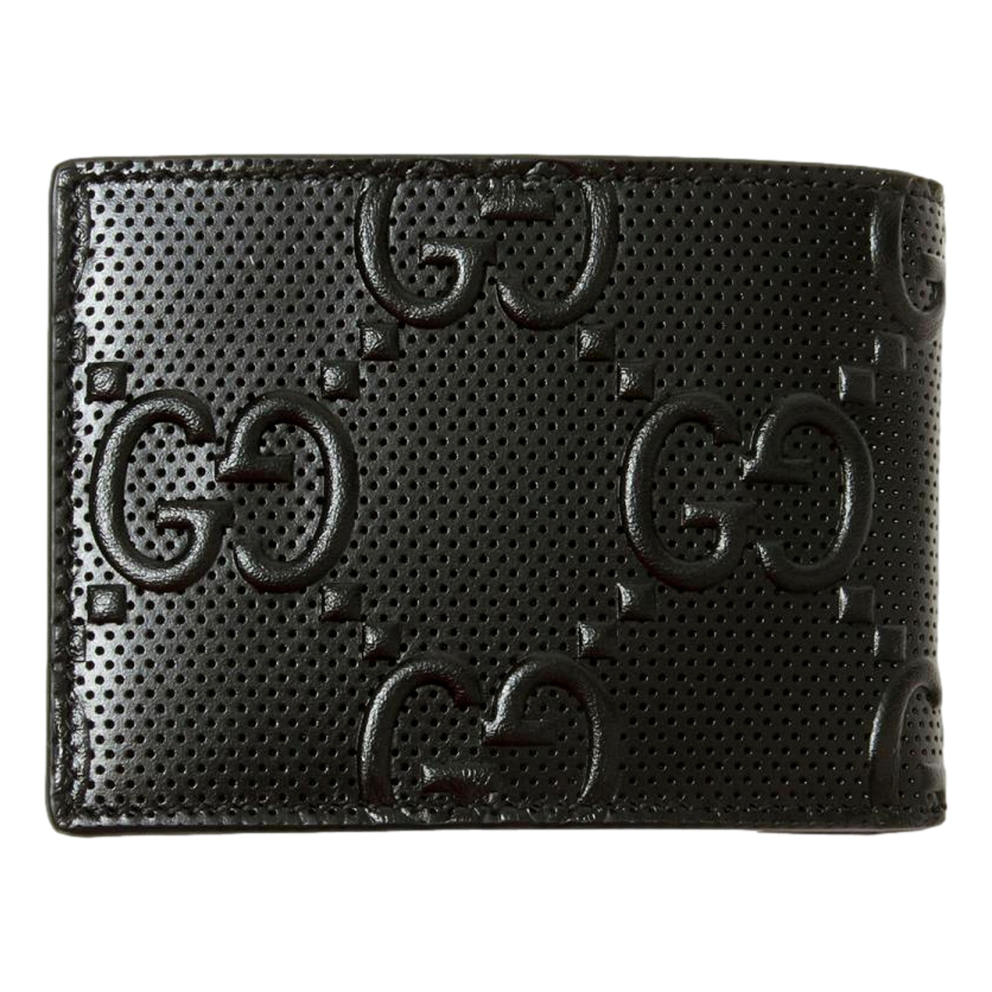 Gucci GG Tennis Embossed Bi-Fold Wallet - Luxury Calfskin Elegance