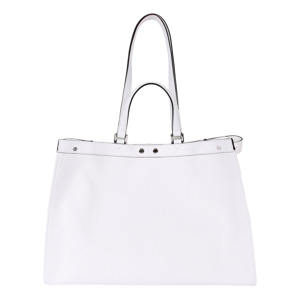 Fendi FF X-Tote: Luxury Canvas Leather Bag in Black & White