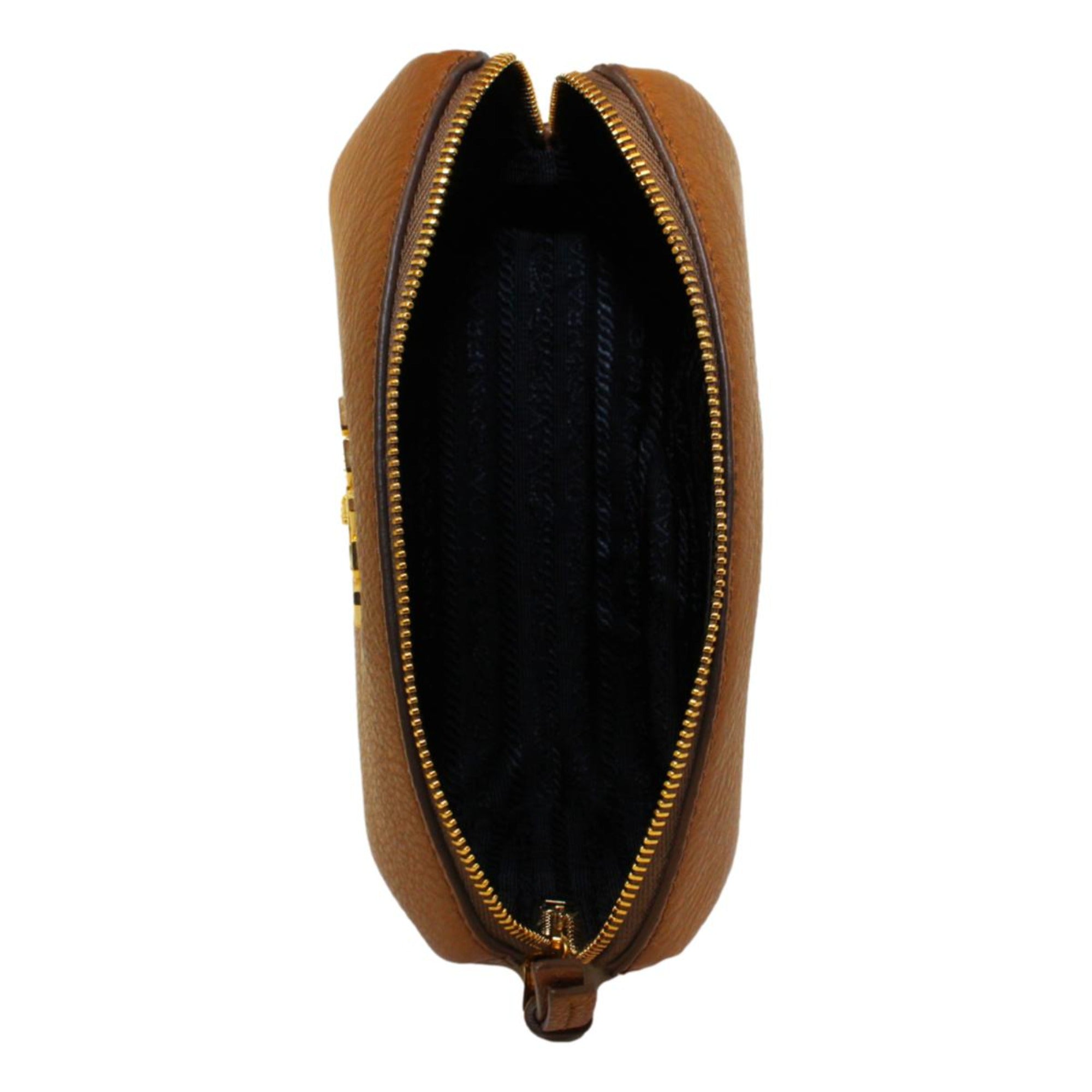 Prada Vitello Daino Cosmetic Bag Clutch Bag - Elegant Leather Style