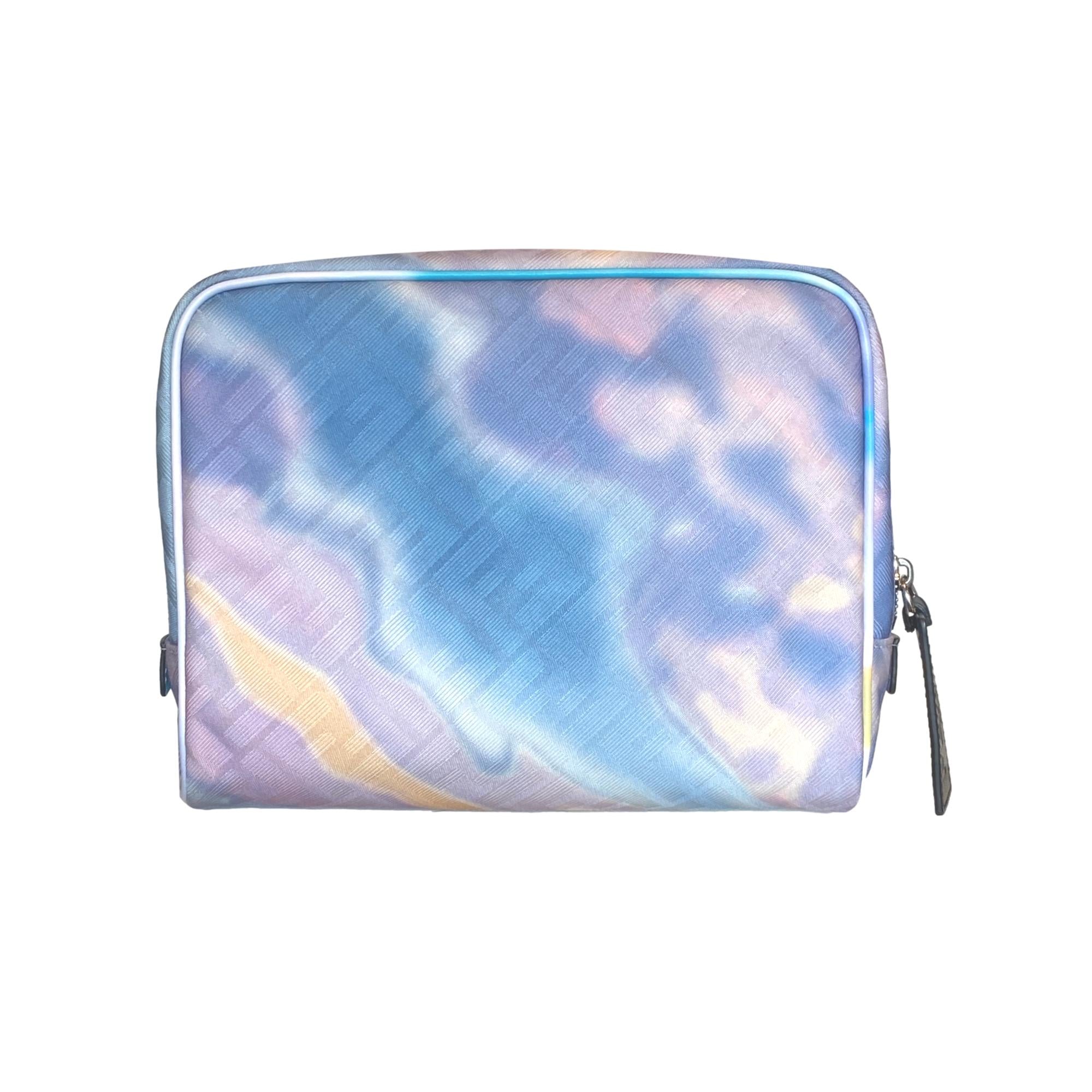Fendi Travel Beauty Case: Stylish Multicolor FF Canvas Organizer