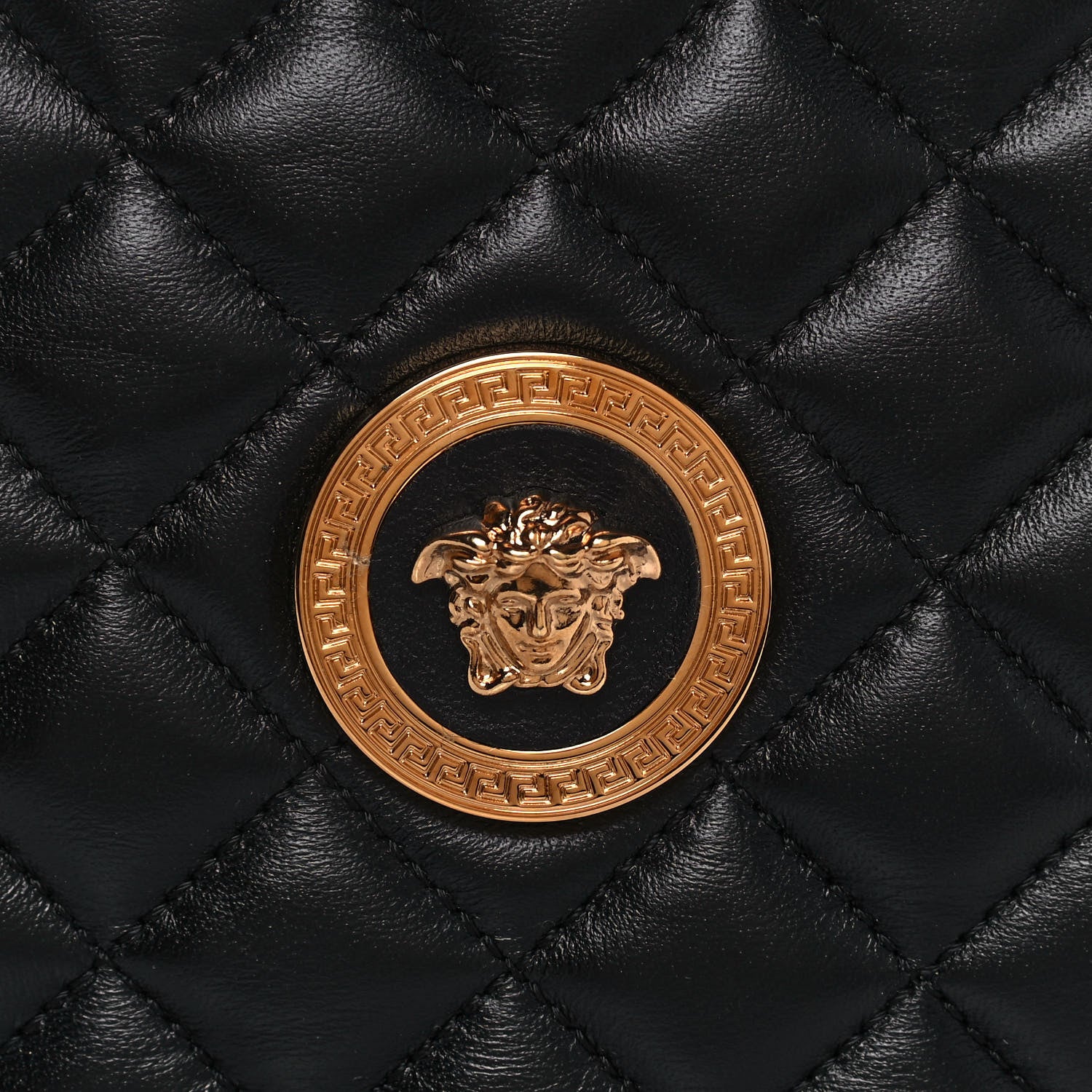 Versace La Medusa Quilted Leather Shoulder Bag - Luxury & Elegance