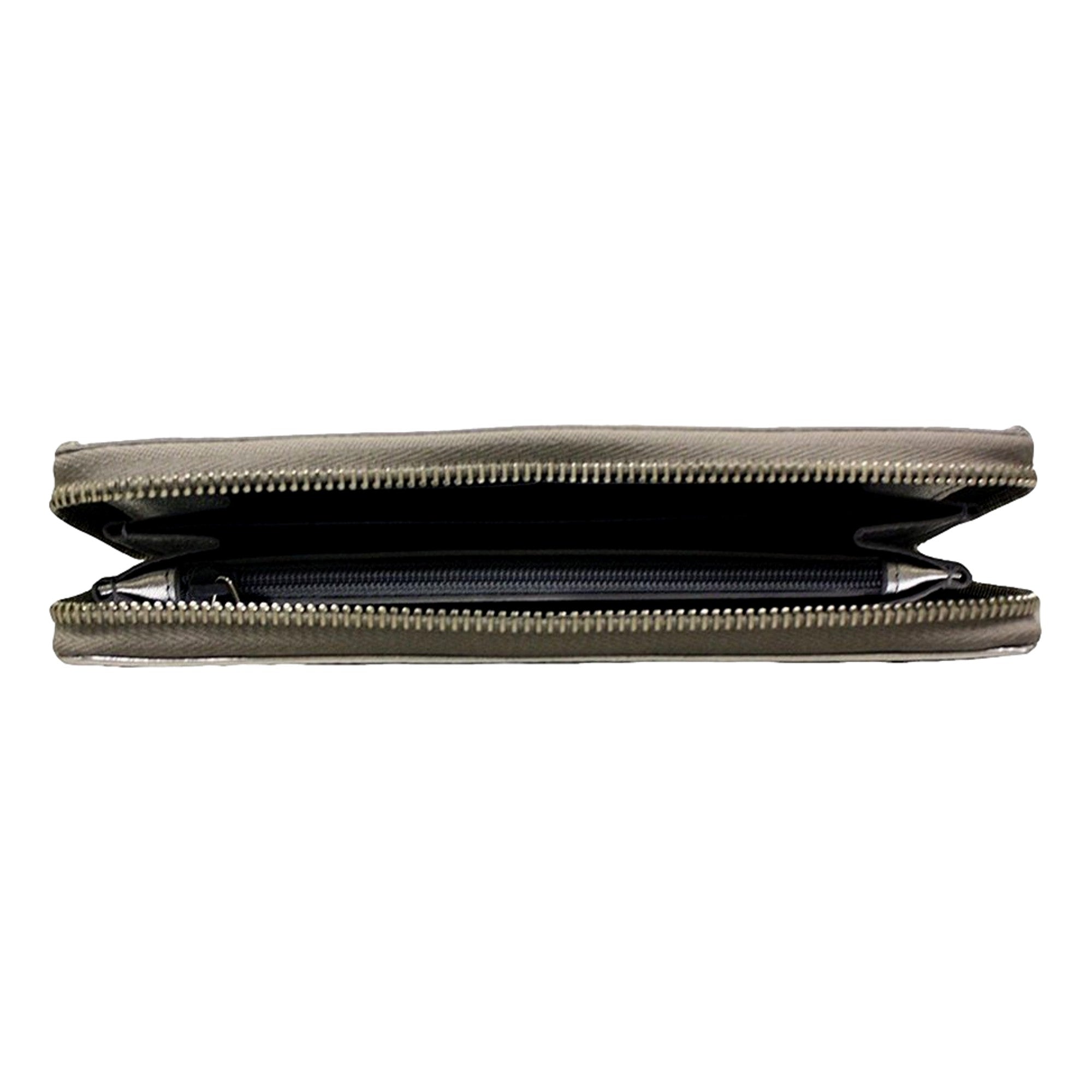 YSL Belle du Jour Wallet: Elegant Silver Leather & Perfect