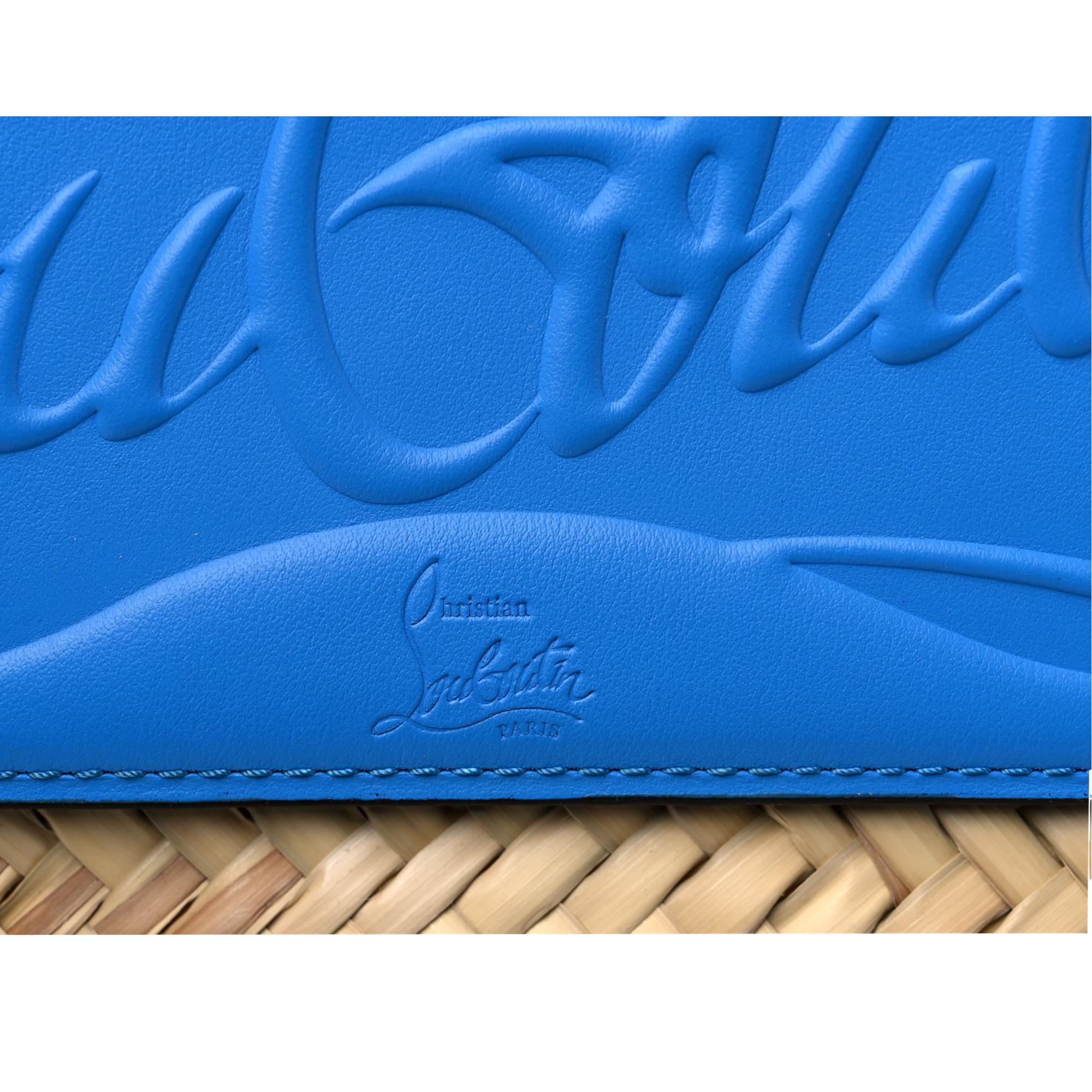 Luxury Tote Bag: Christian Louboutin Loubishore Raffia Handbag