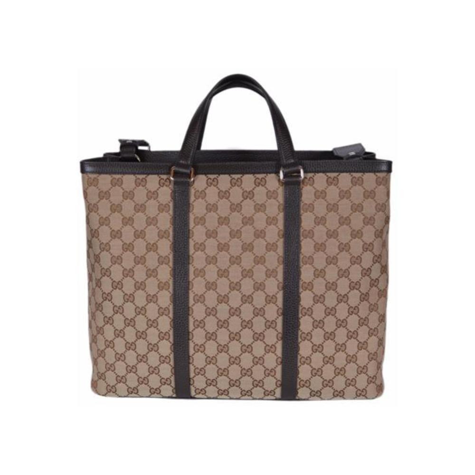Gucci Unisex Brown GG Tote Handbag - Iconic Style & Functionality
