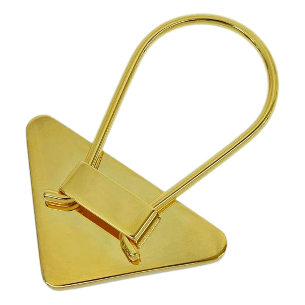 Prada Enameled Purse Charm & Keyring - Luxurious Black & Gold Charm