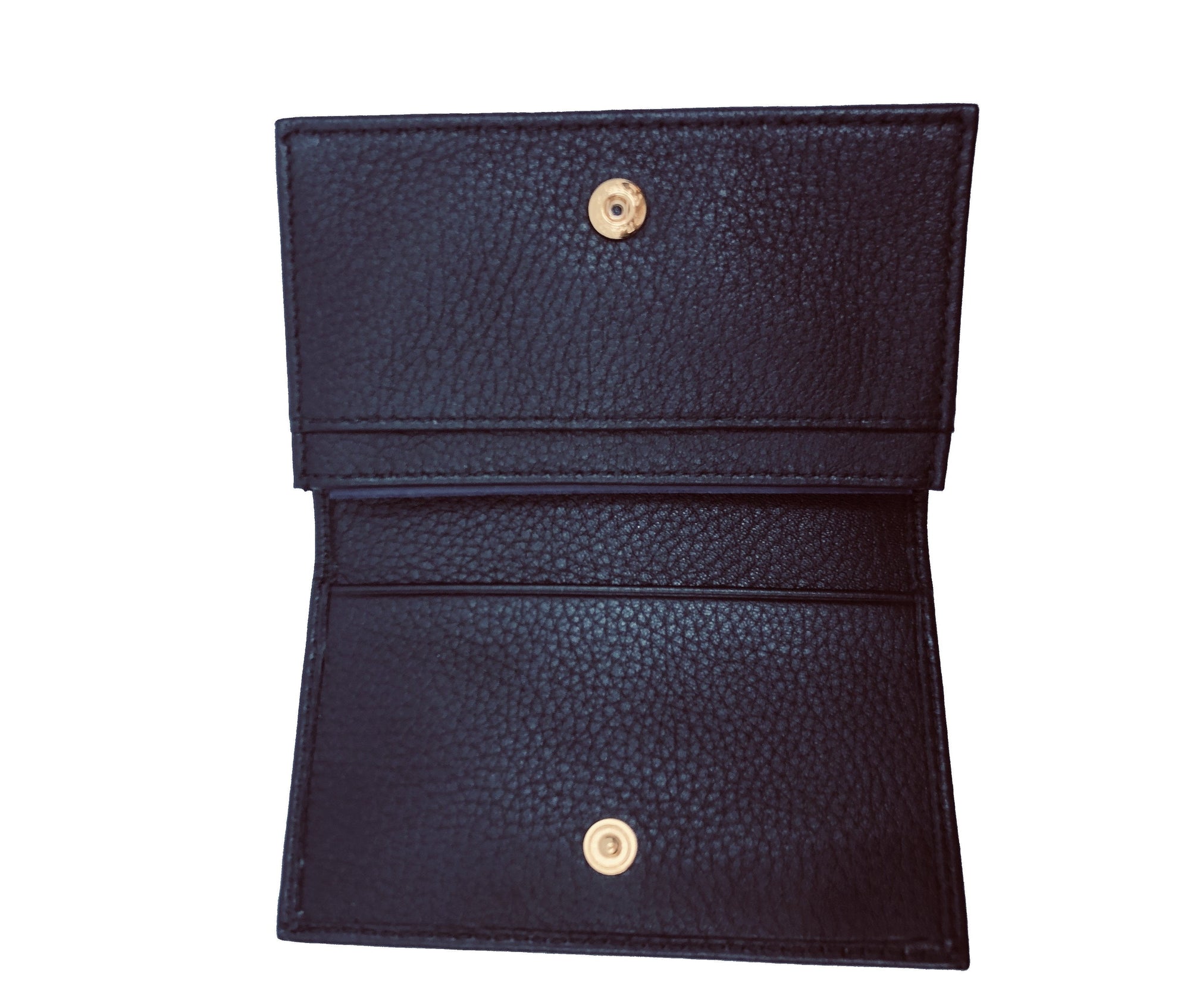 Prada Black Calf Leather Card Case - Elegant & Compact Wallet
