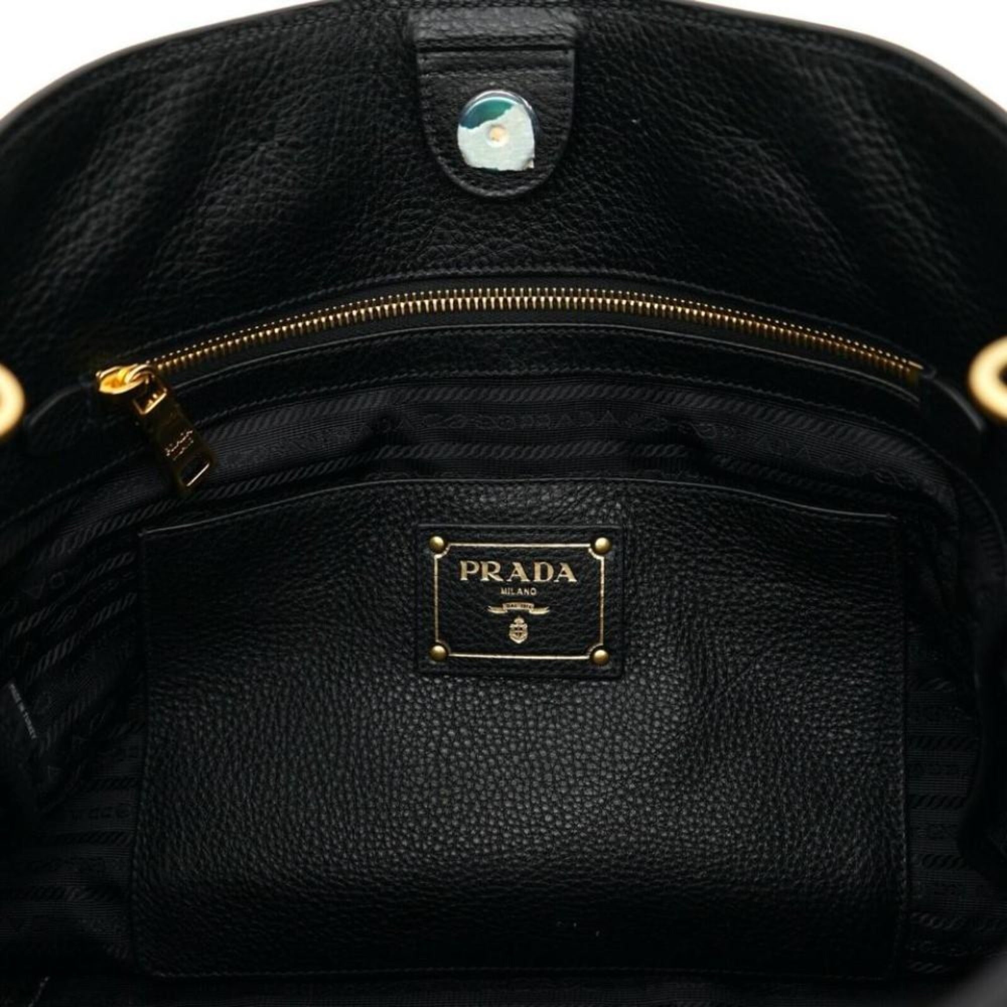 Prada Black Vitello Phenix Tote: Luxury, Style & Practicality
